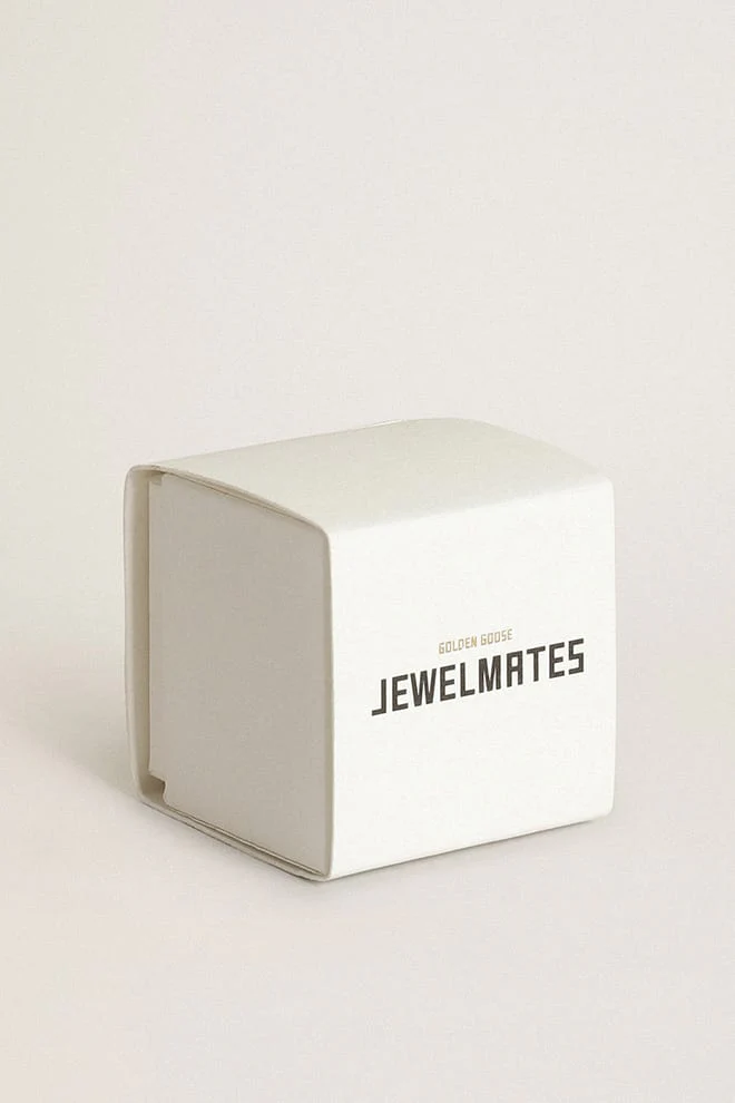 Women | Ring Antique Gold Color with Decorative Bead & Crystals | Antique Gold x White - Image 7