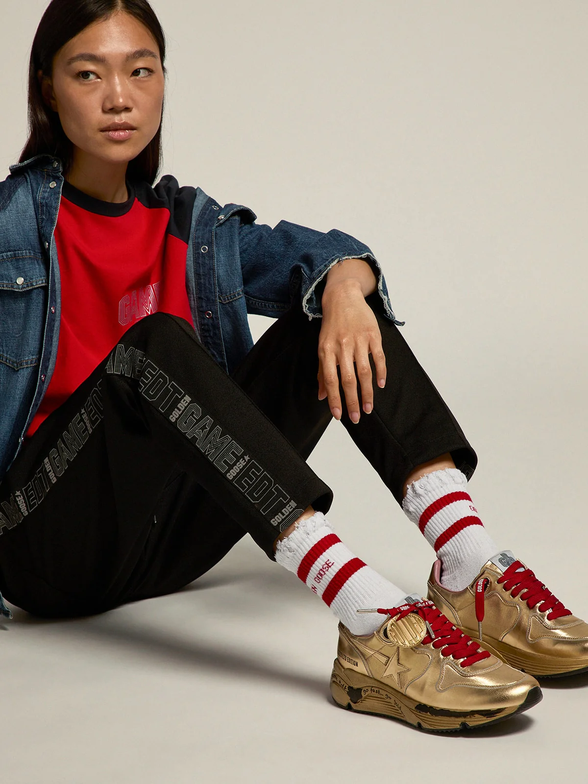 Women | Running Sole Game Edt Capsule Collection Sneakers Gold Lurex | Gold - Image 5