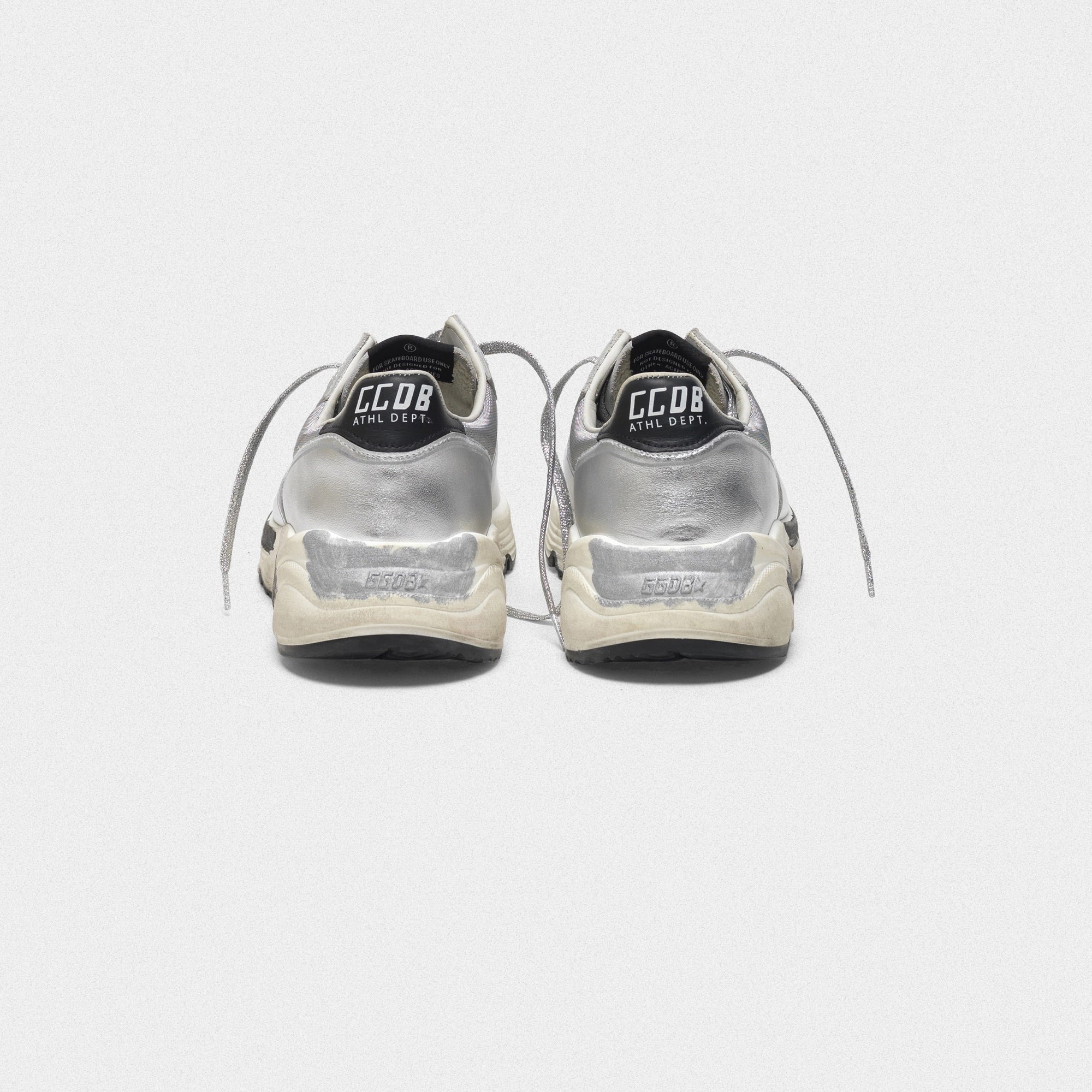Women | Running Sole Sneakers Laminated Leather & Mesh - Image 3