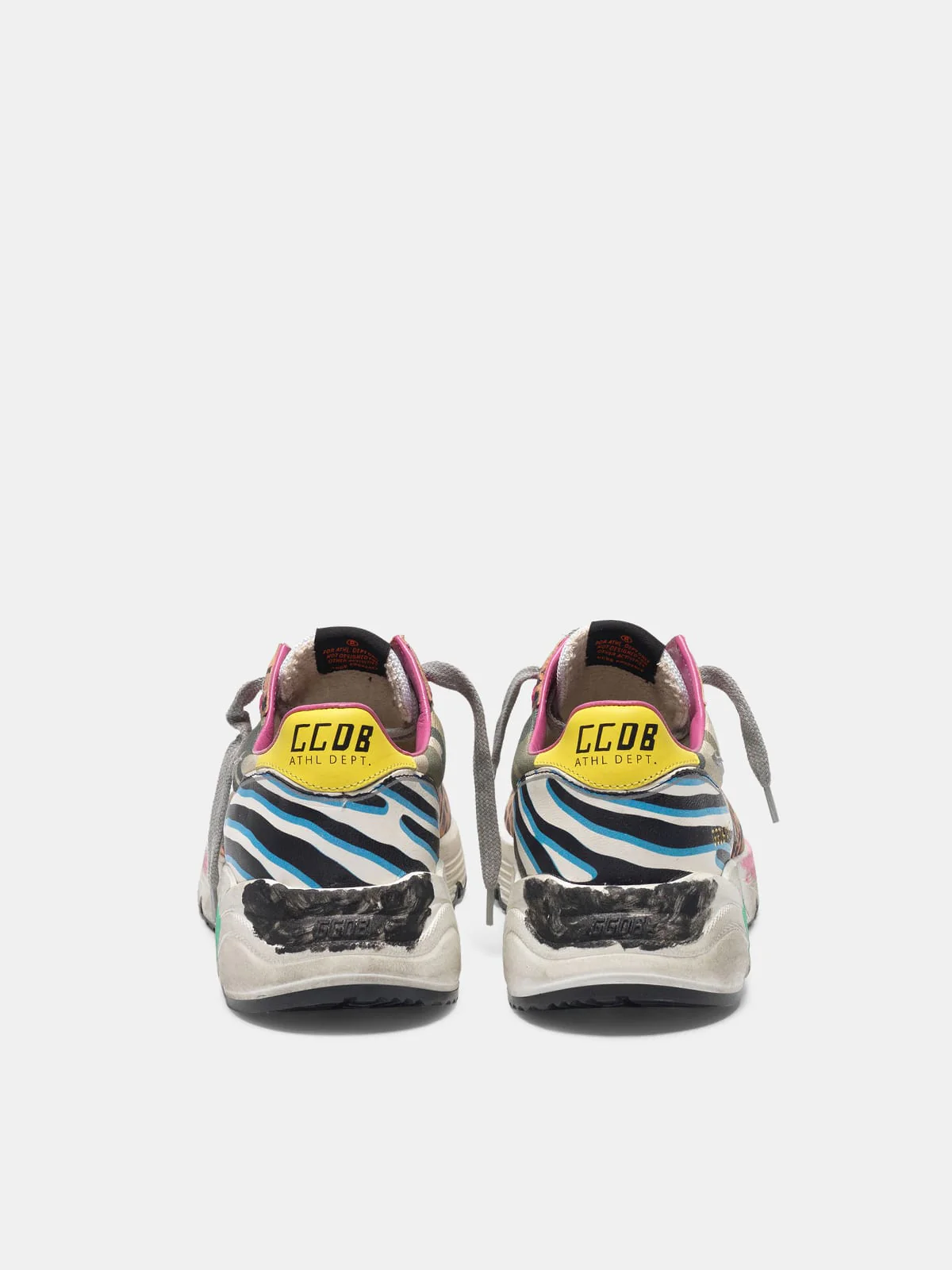 Women | Running Sole Sneakers with Mixed Animal-Print Upper - Image 7