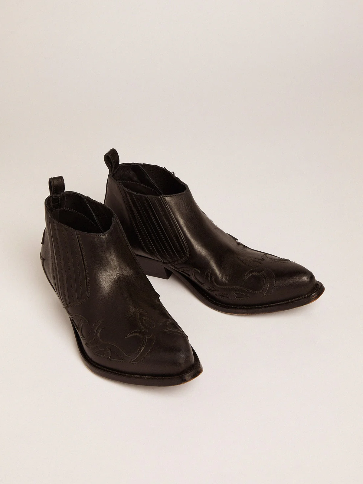 Women | Santiago Low Ankle Boots Black Leather - Image 5