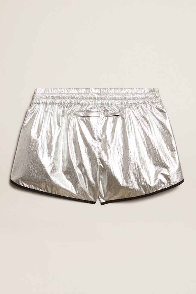 Women | Silver Shorts | Silver x Black - Image 3