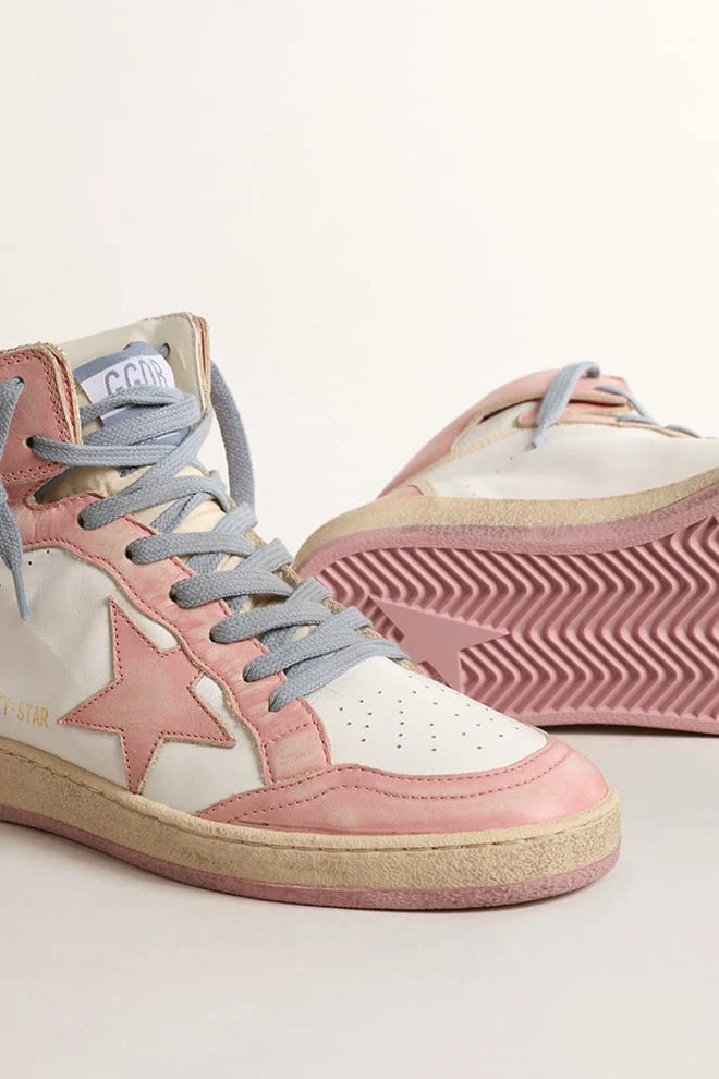 Women | Sky-Star White Nappa with Pink Leather Star & Inserts | Pink x White x Buttercream - Image 4