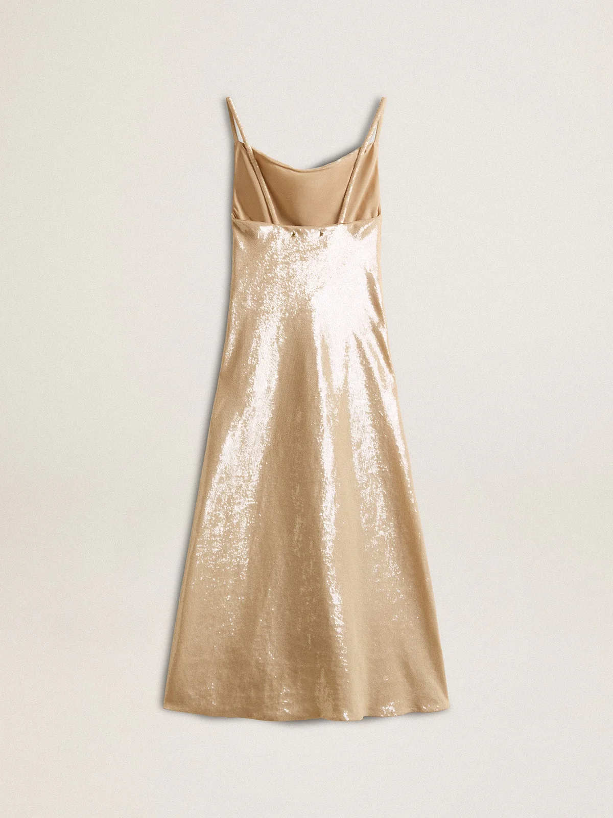 Women | Sleep Dress Parchment-Colored Sequins | Parchment - Image 13