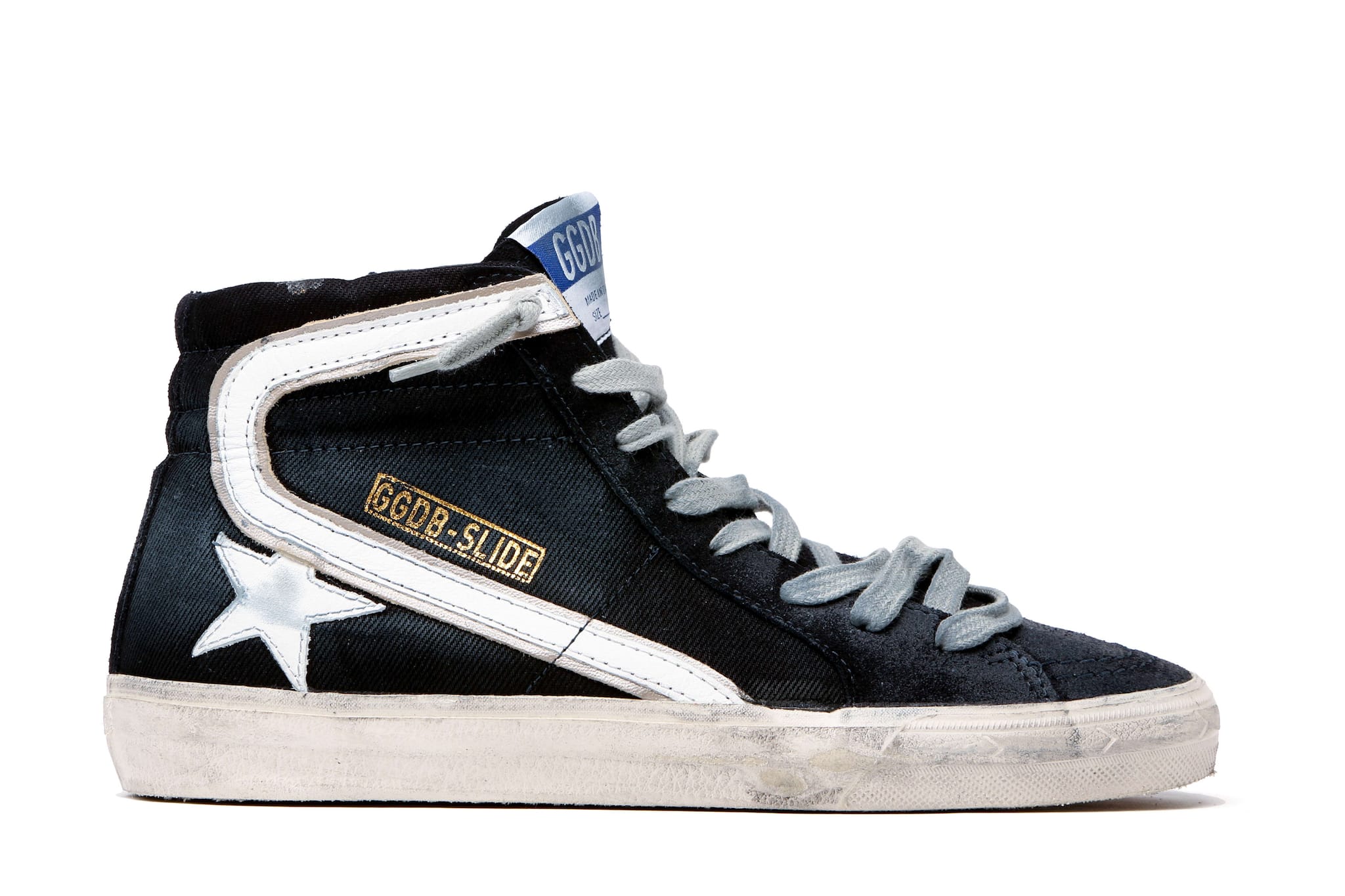 Women | Slide Sneakers Canvas with Contrast Star & Eyelet Threading - Image 2