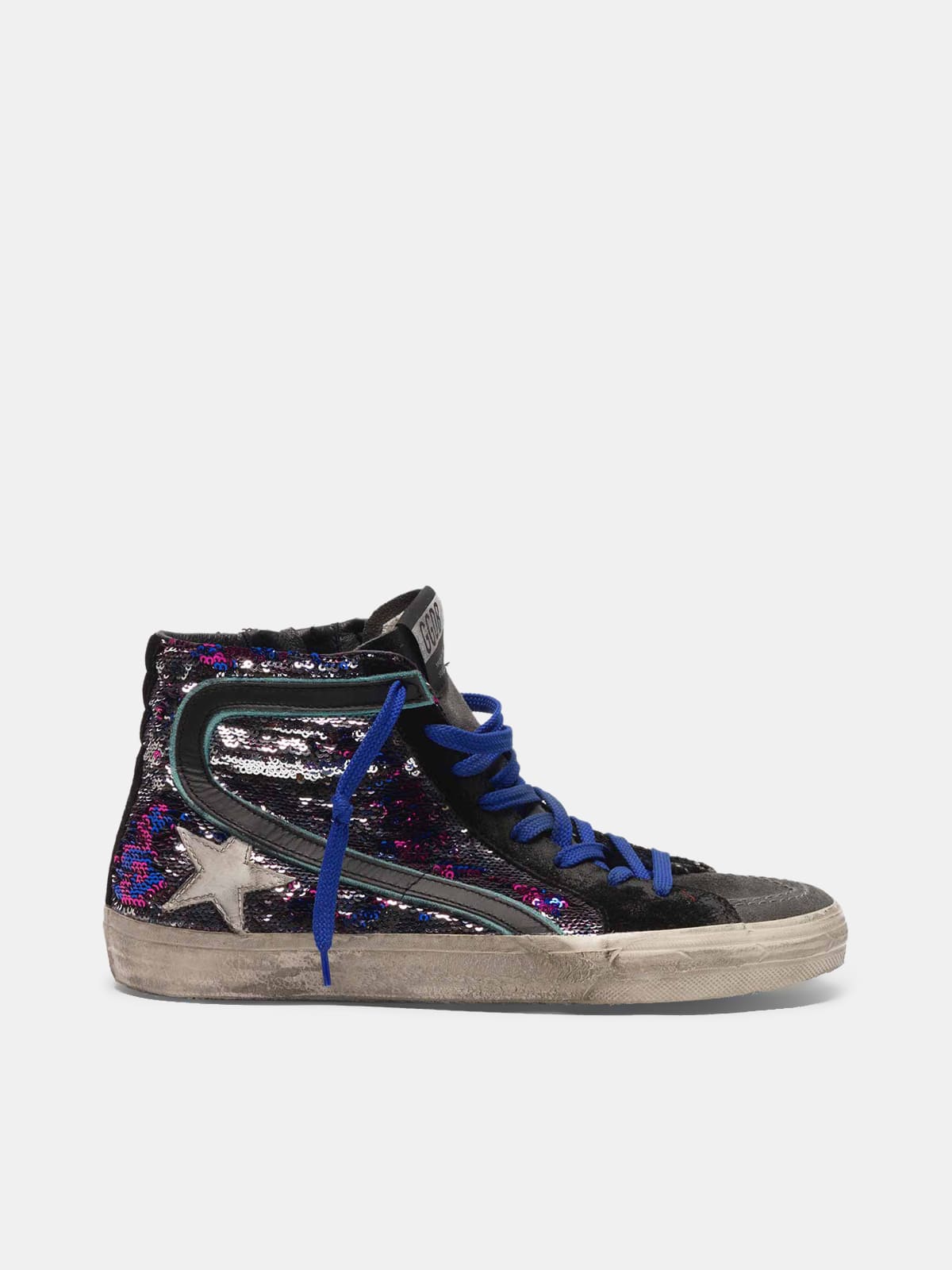 Women | Slide Sneakers Suede & Sequins - Image 3
