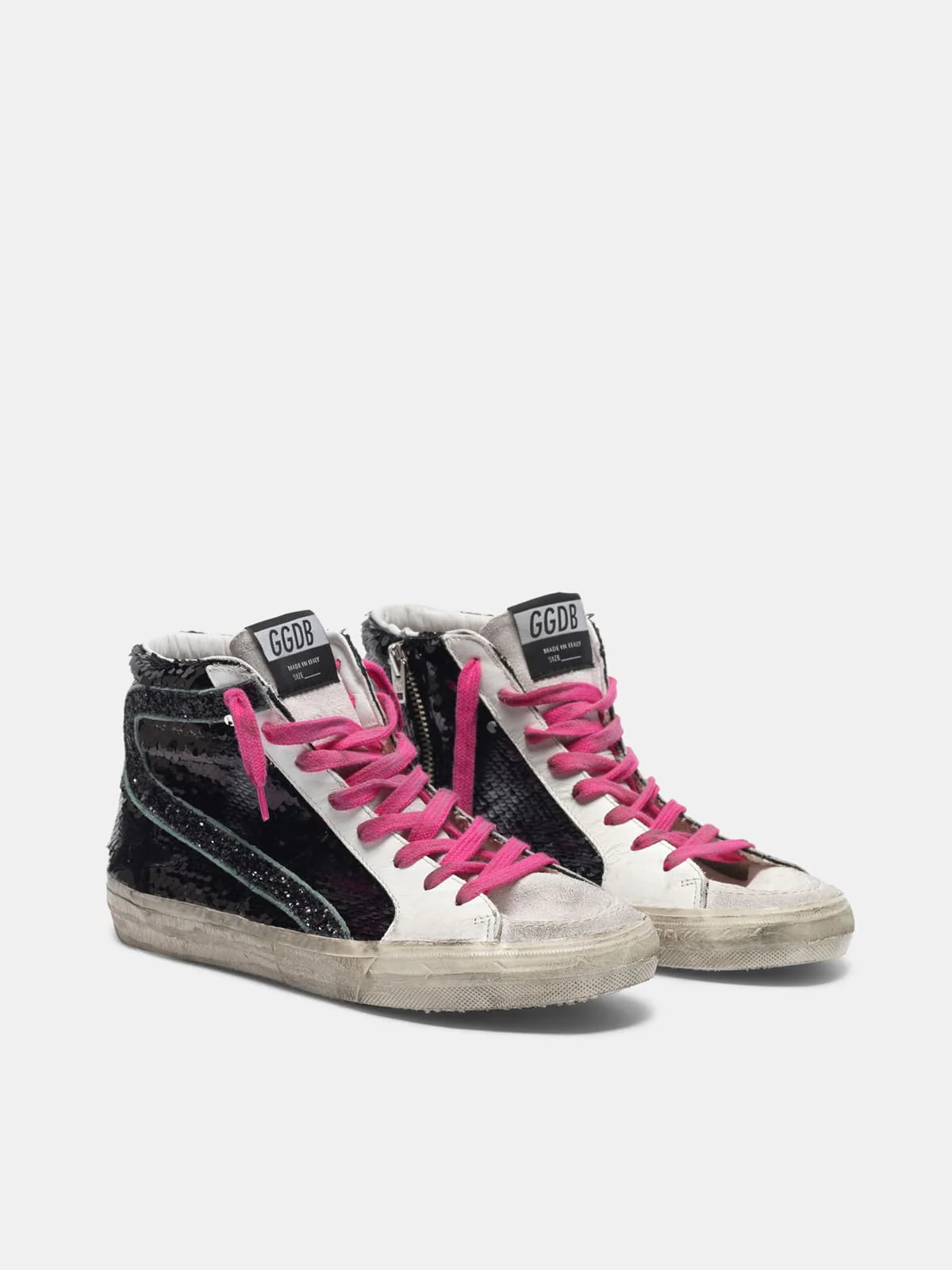 Women | Slide Sneakers with Black Sequins - Image 4