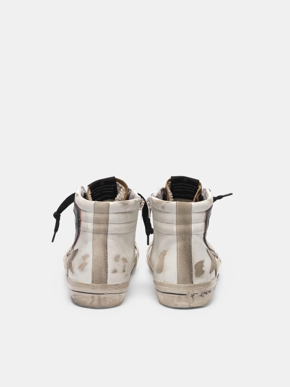 Women | Slide Sneakers with Leopard-Print Pony Skin Insert & Glitter Detail - Image 6