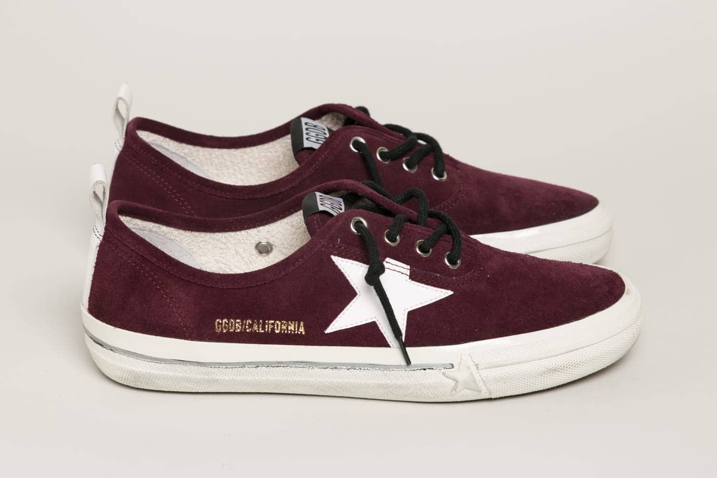 Women | Sneakers California Bordeaux Suede-White Star - Image 2