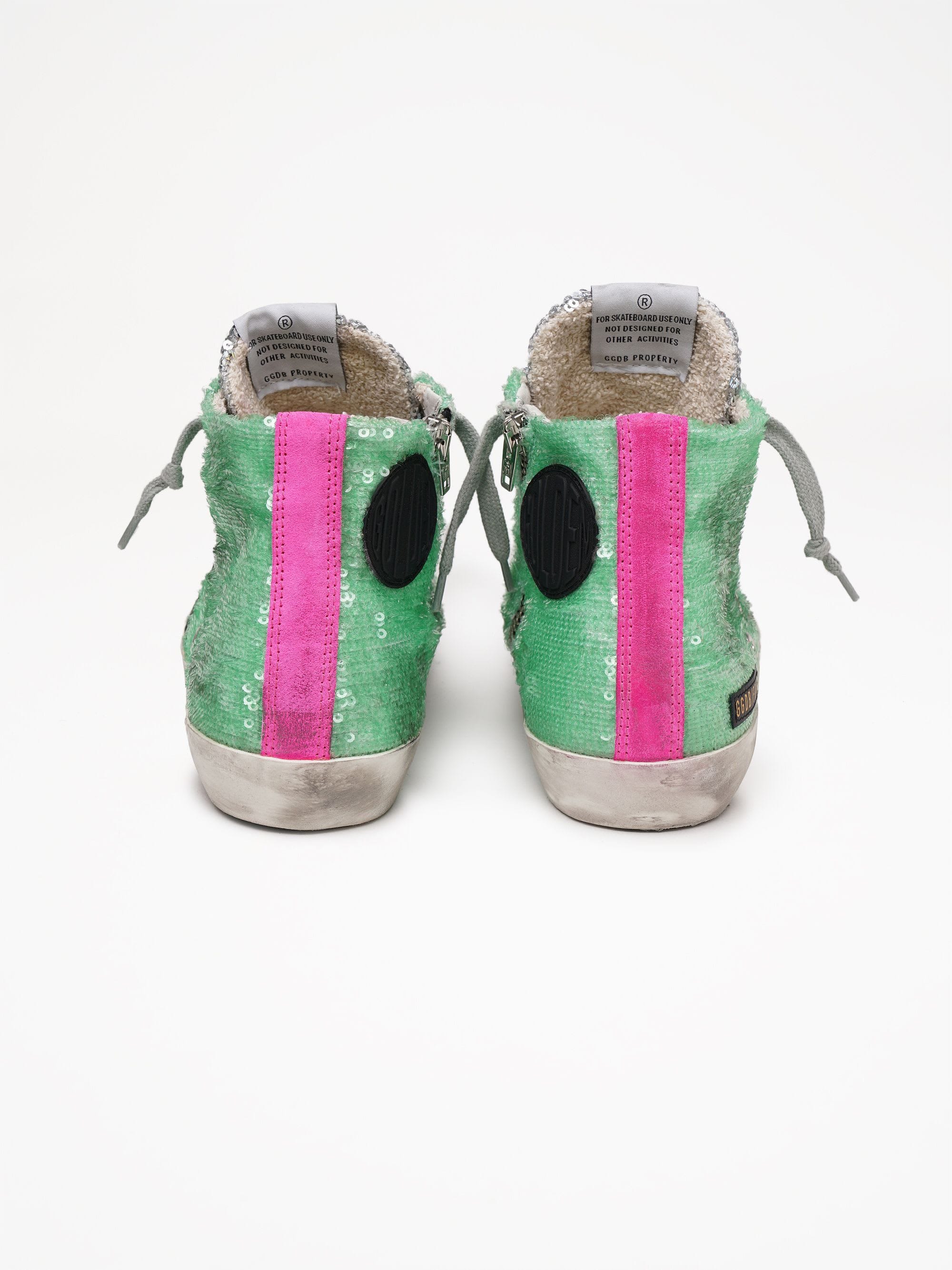 Women | Sneakers Francy Multifoxing-Green Pailettes - Image 4