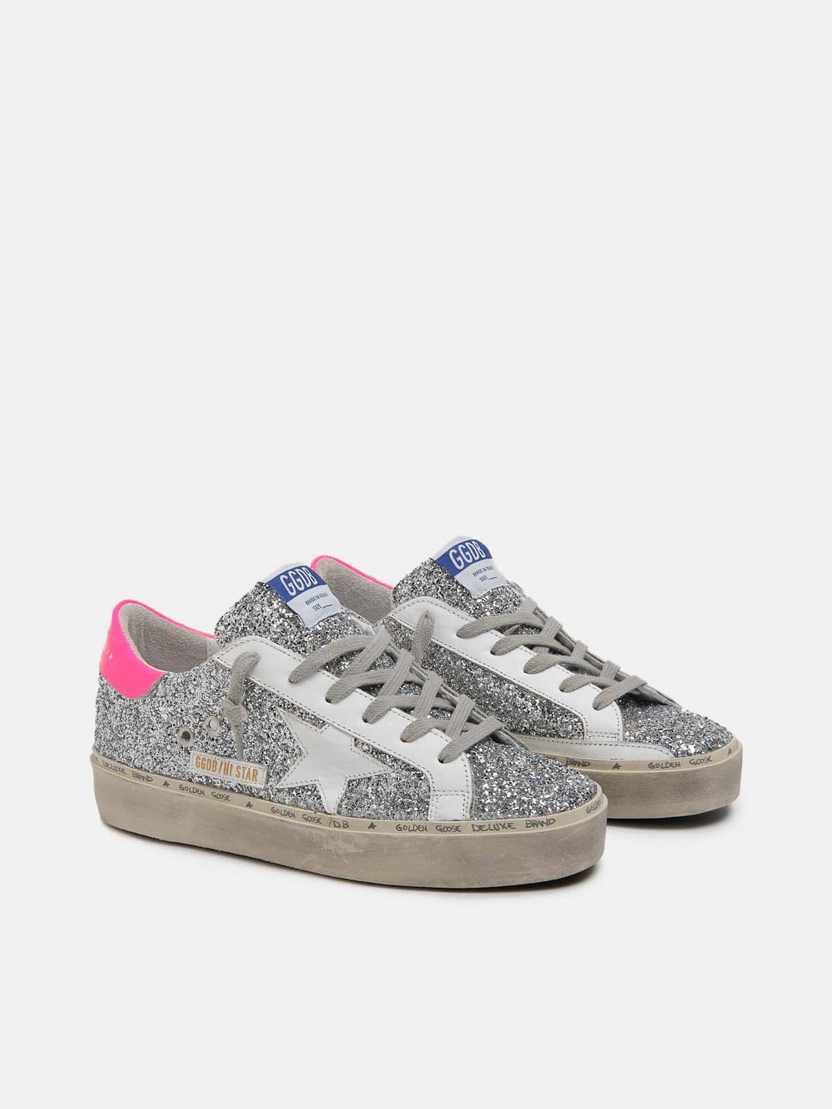 Women | Sneakers Hi Star Silver Glitter-White Star - Image 2