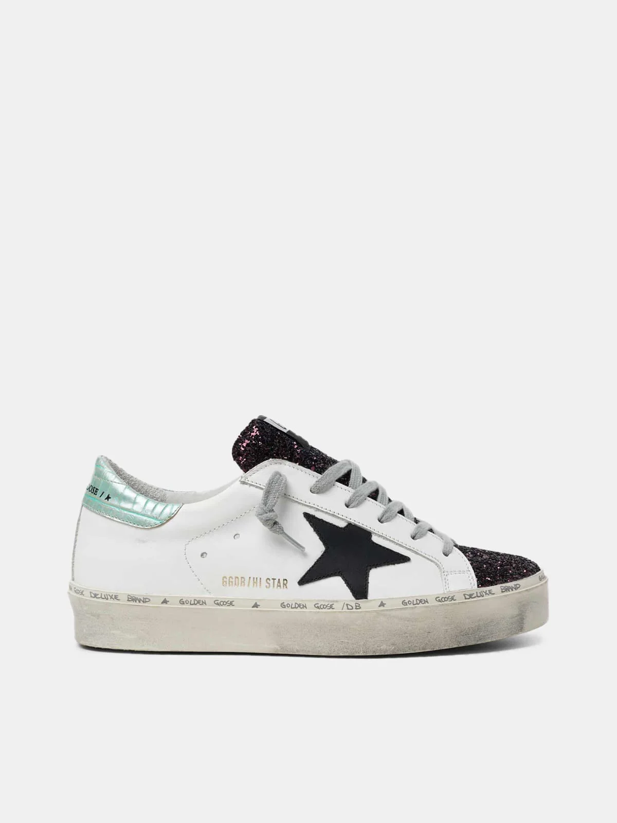 Women | Sneakers Hi Star White Leather-Black Star - Image 2