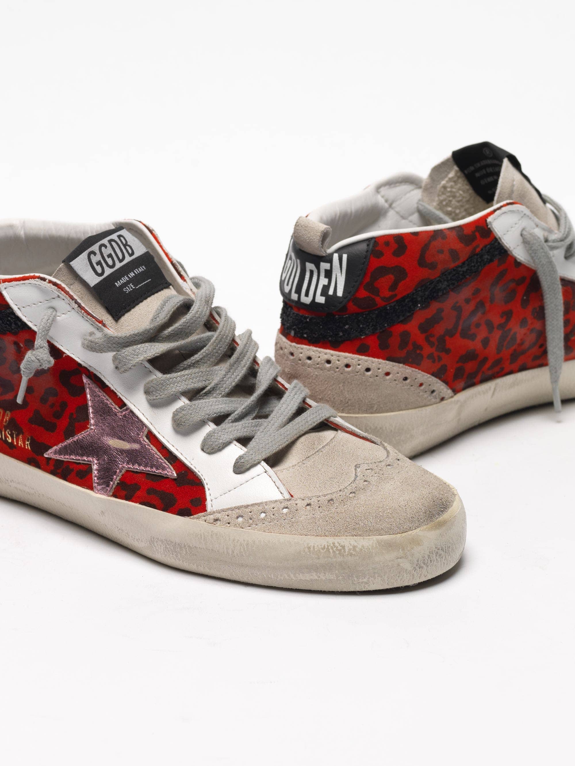 Women | Sneakers Mid Star Red Leopard-Pink Star - Image 5