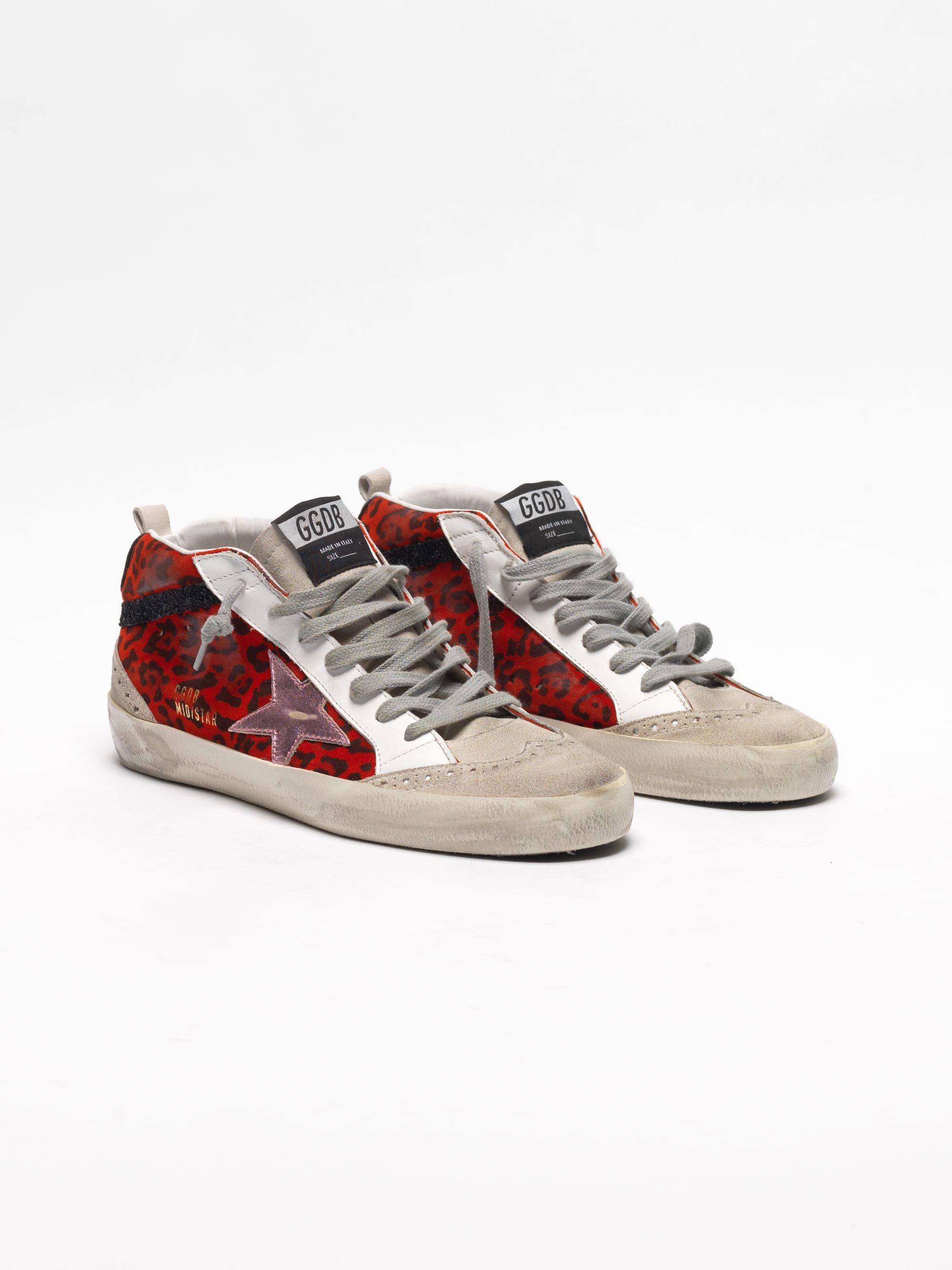 Women | Sneakers Mid Star Red Leopard-Pink Star - Image 6