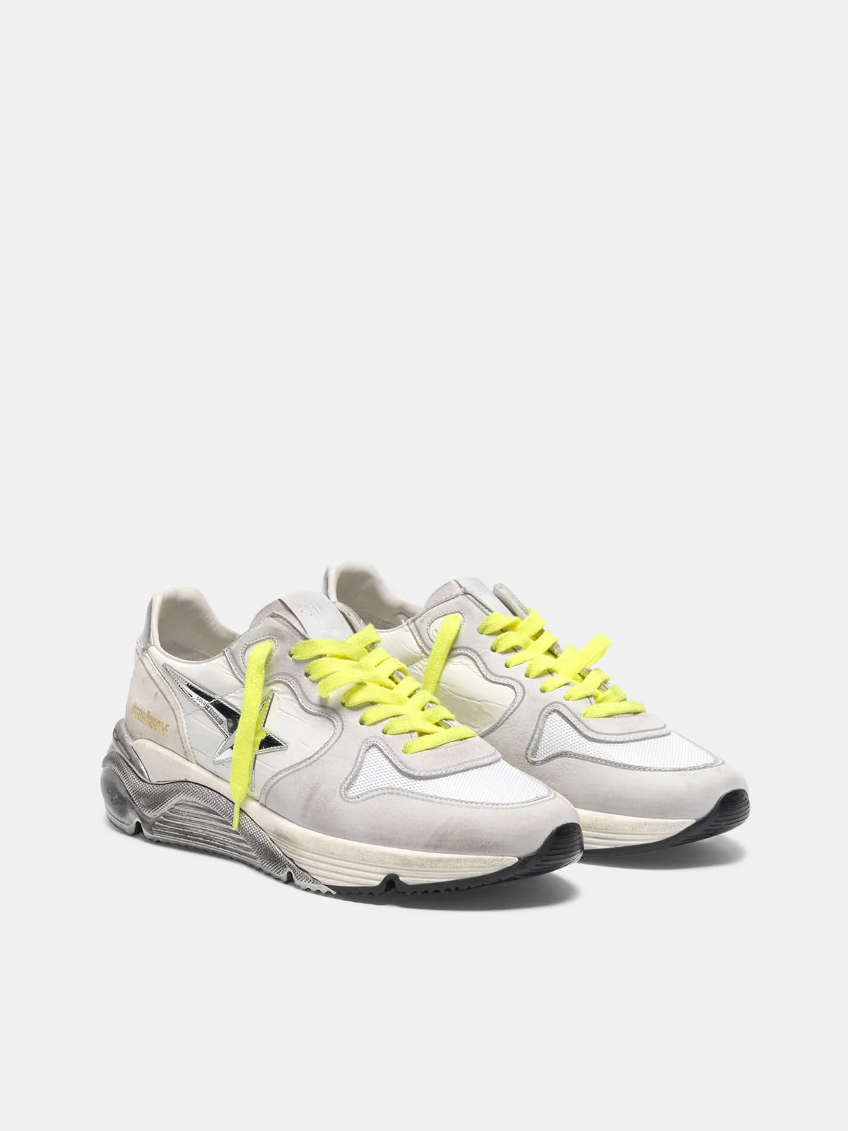 Women | Sneakers Running Sole White Nabuk-Embossed - Image 2