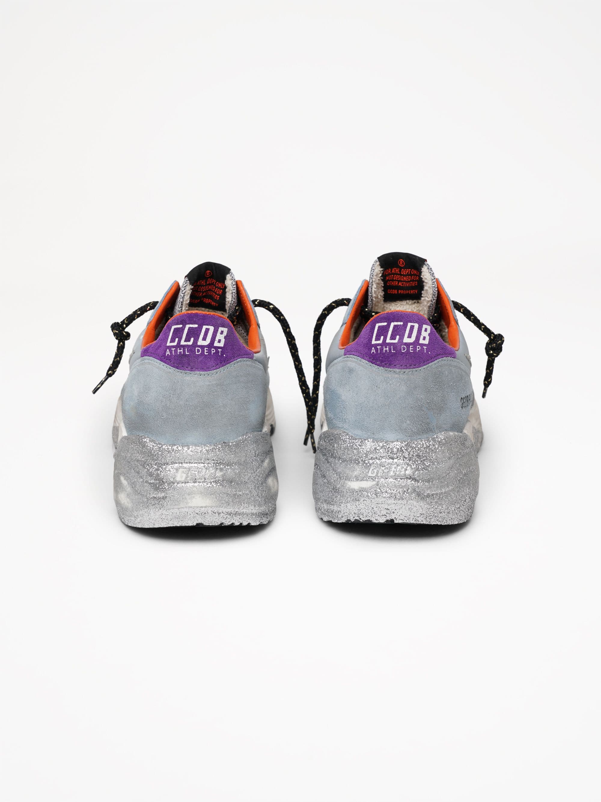 Women | Sneakers Running Sole with Cloud Suede-Silver Star - Image 3