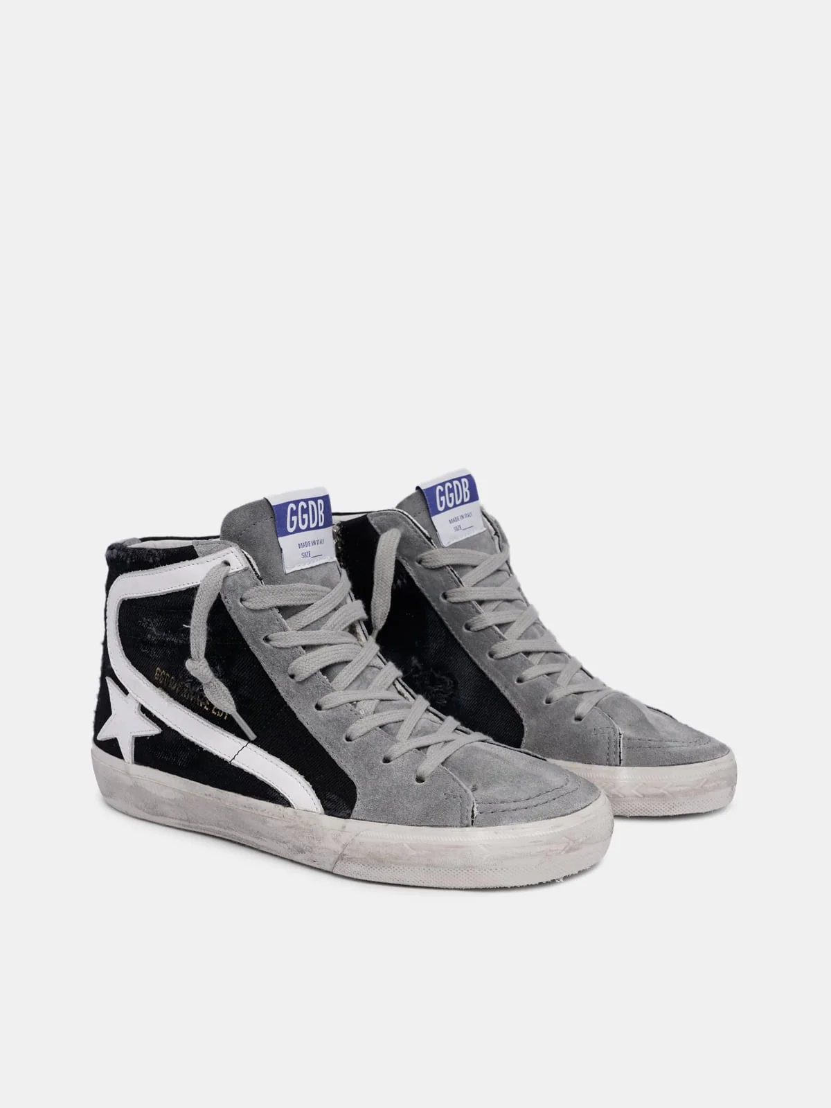 Women | Sneakers Slide Col A97 By-Distressed Grey Denim - Image 2