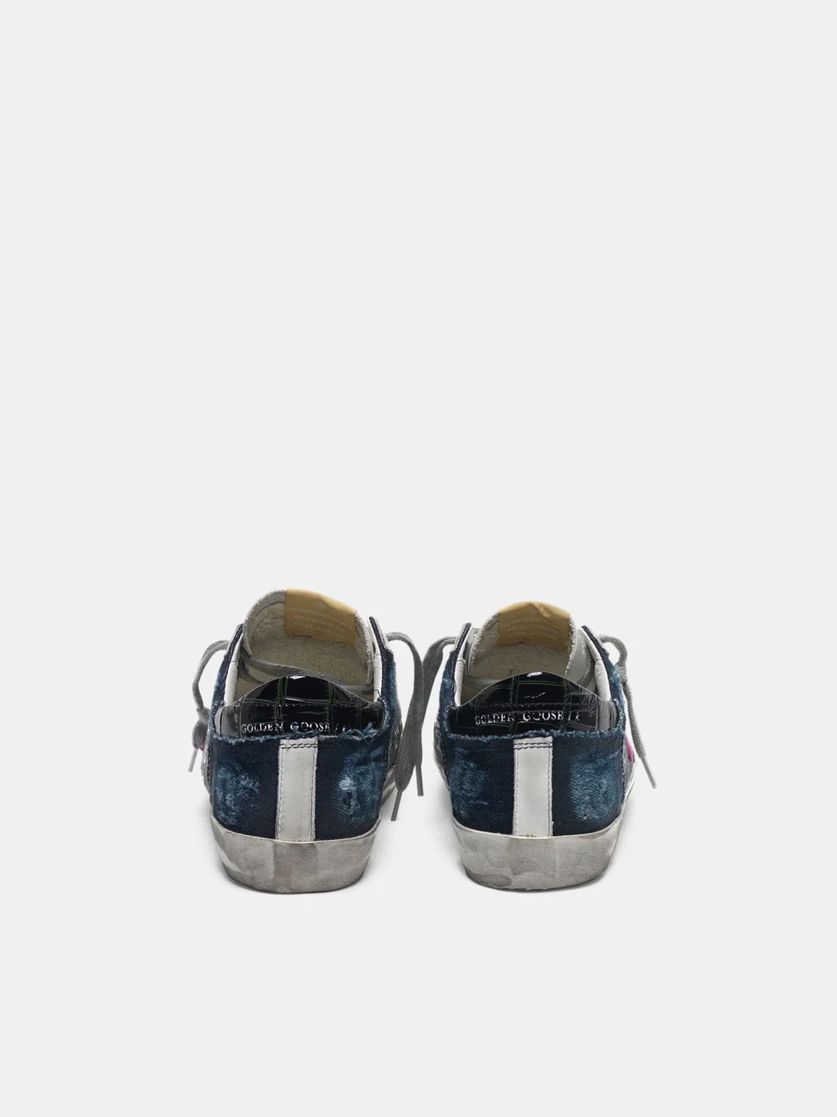 Women | Sneakers Super-Star Blue Denim-Fuxia Suede - Image 5