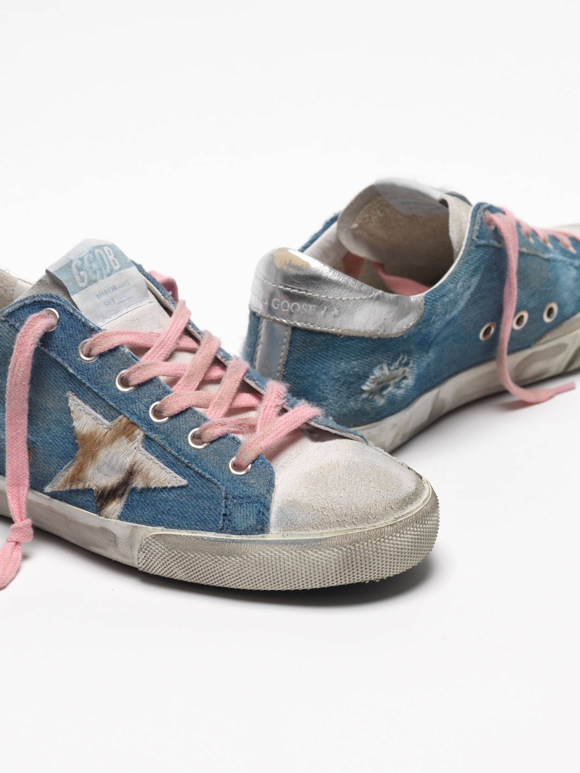 Women | Sneakers Super-Star Light Blue Denim-Cow Star - Image 8