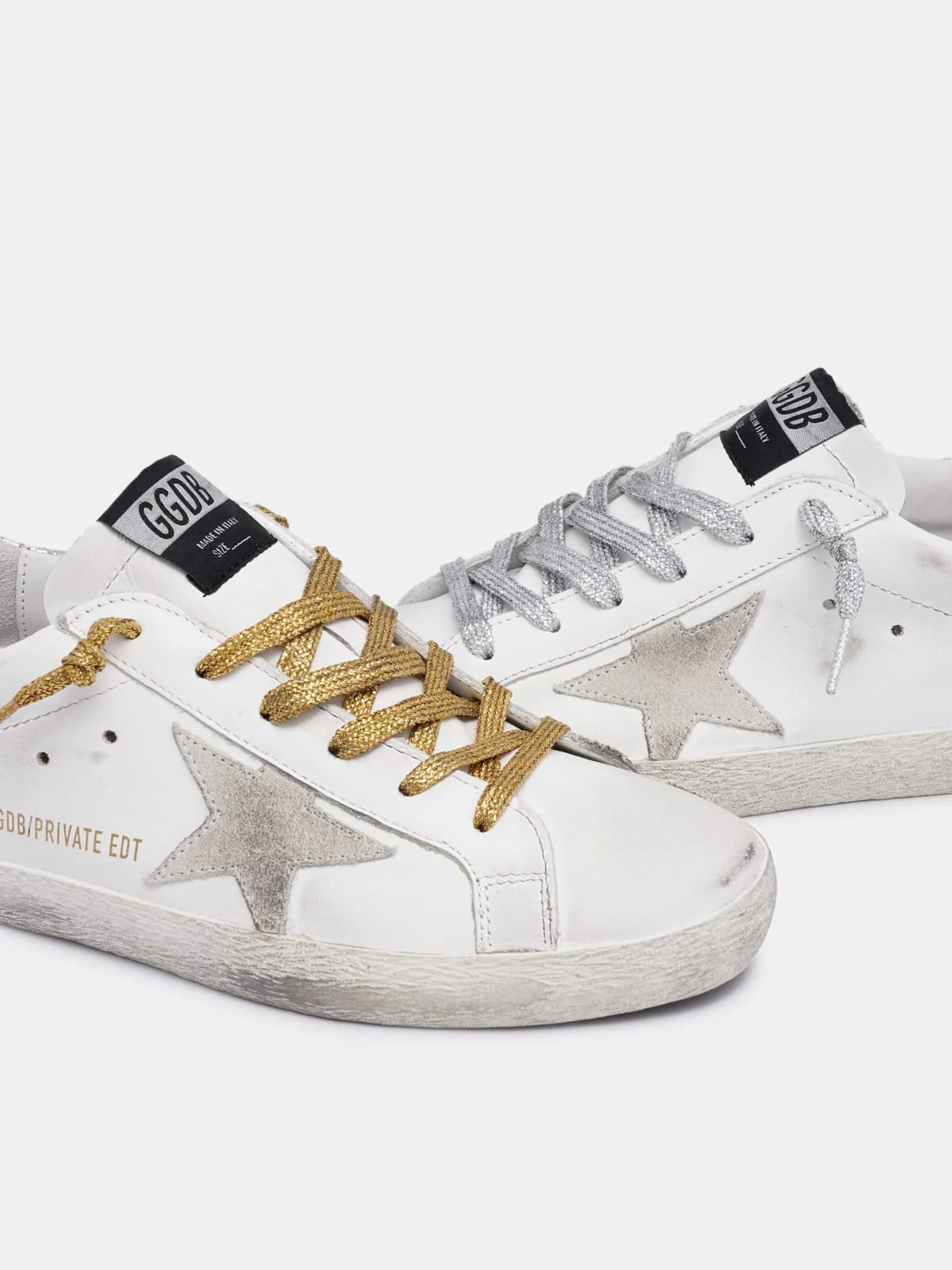 Women | Sneakers Superstar Col N64 Nm-White Leather-Gold Silver - Image 5