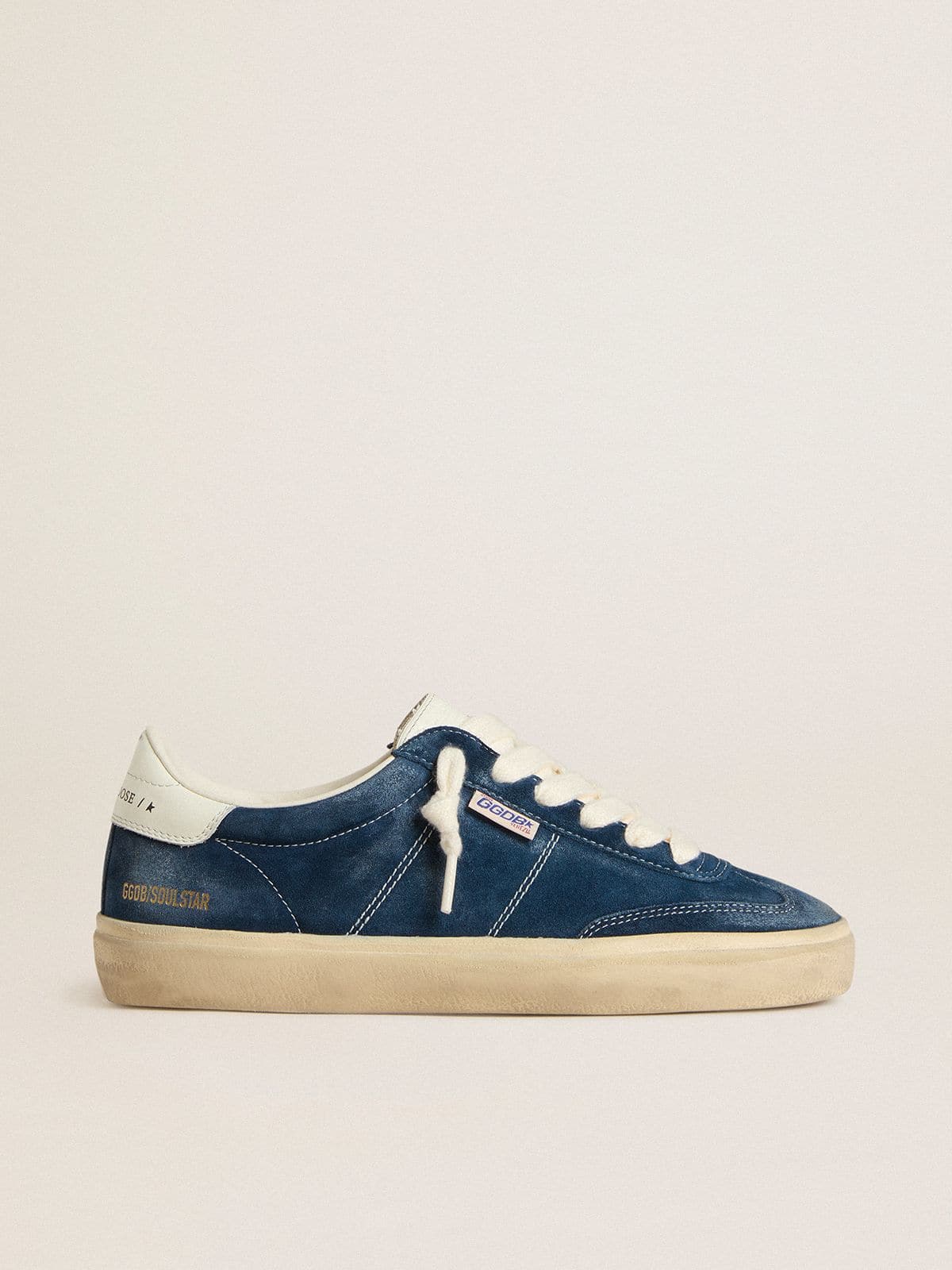 Women | Soul Star Blue Suede with White Leather Heel Tab | Blue x Milk - Image 4