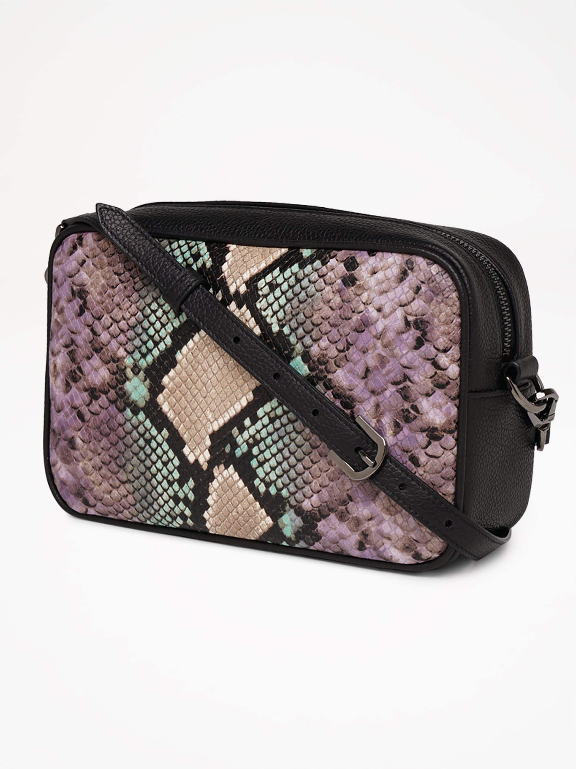 Women | Star Bag with Python Print & Glitter Star - Image 6