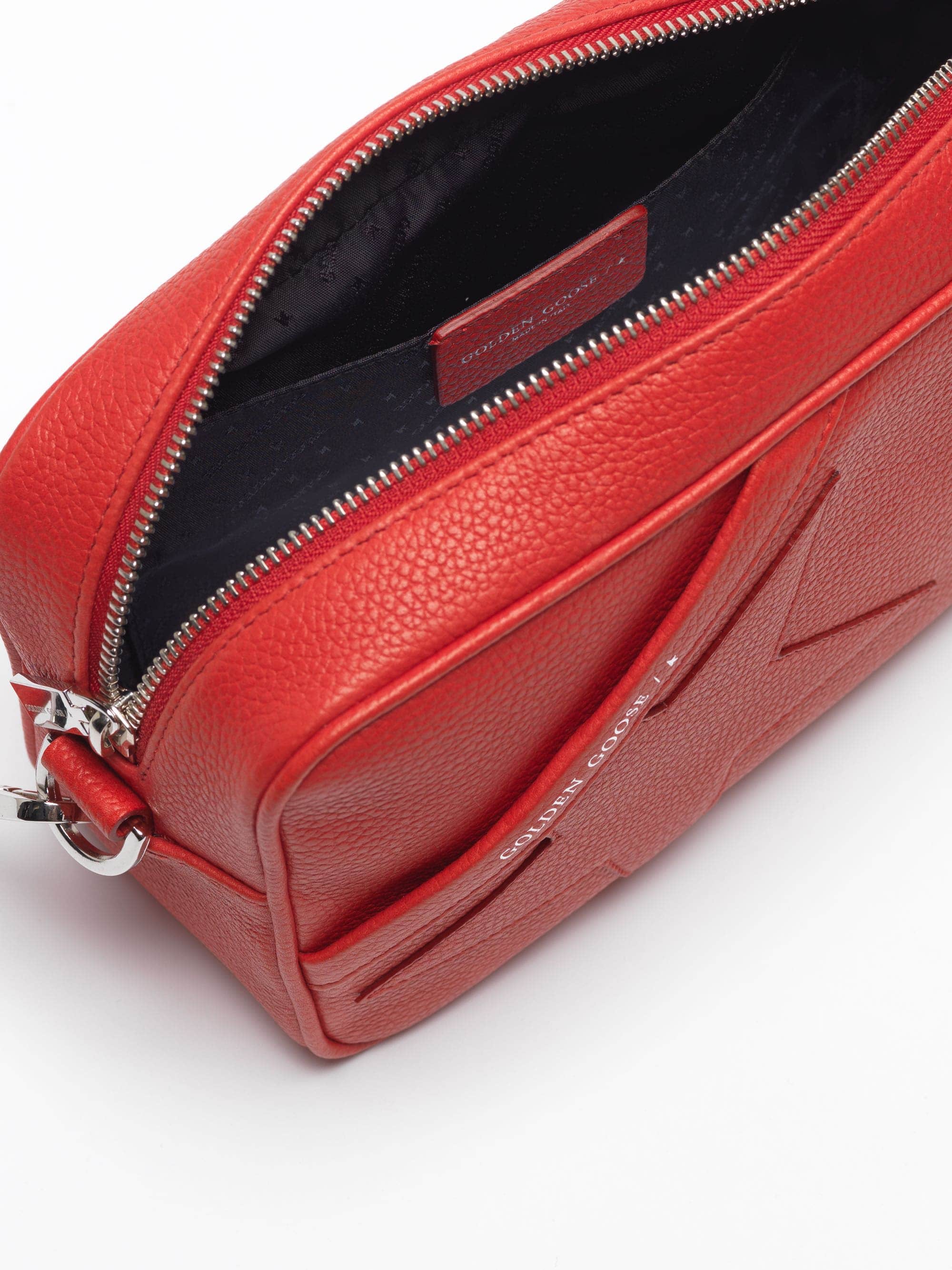 Women | Star Bag with Shoulder Strap Made Of Pebbled Leather - Image 7