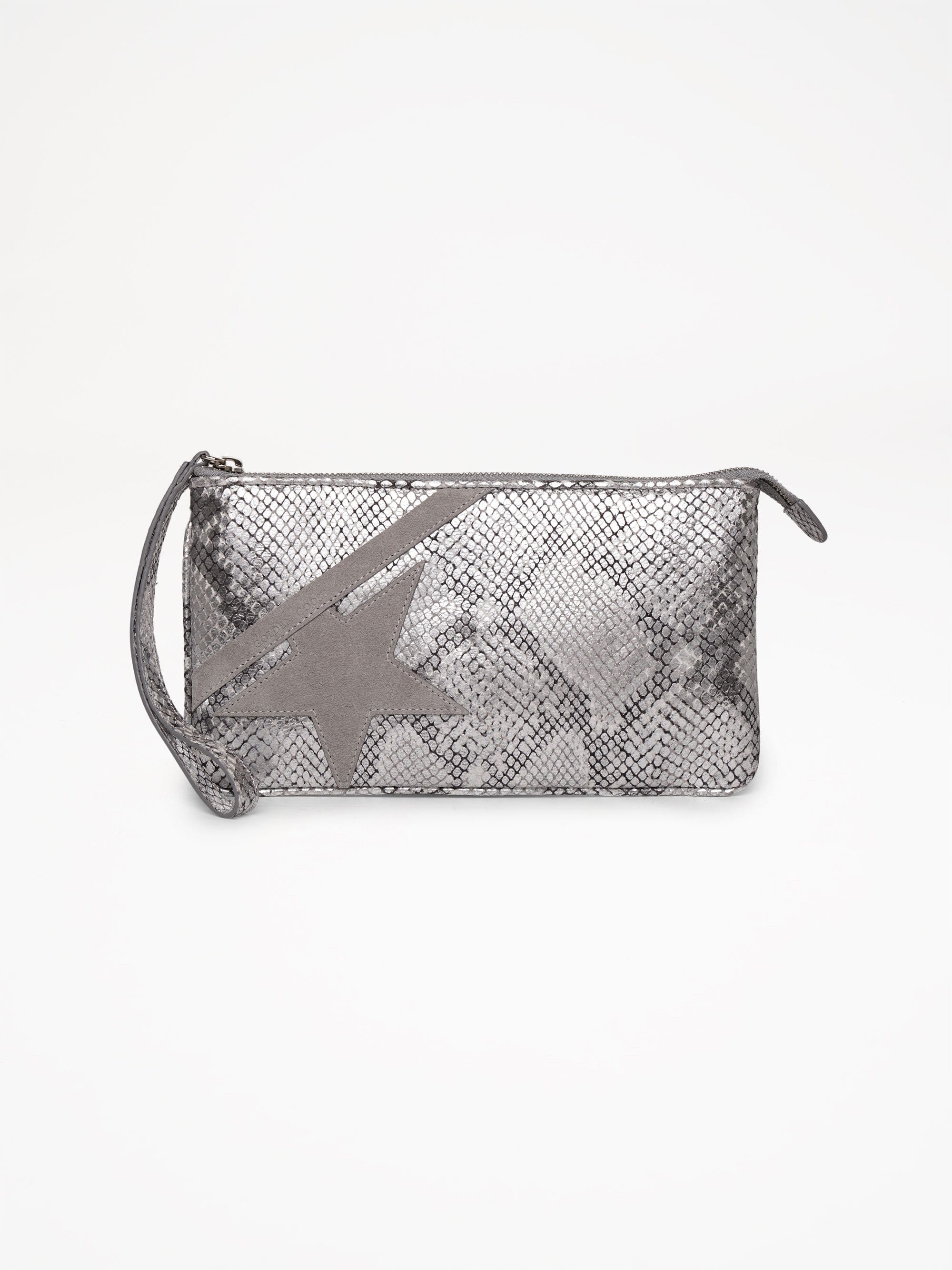 Women | Star Wrist Wallet Silver Printed Python Lam - Image 4