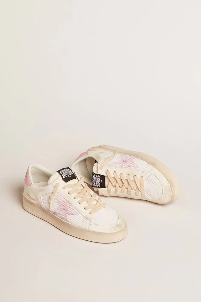 Women | Stardan Sneakers with Pink Star | White x Orchid Pink - Image 5