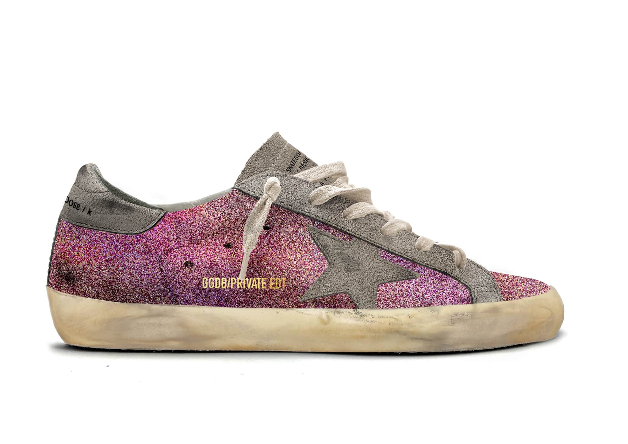 Women | Super-Star Fucsia Glitter & Dirty Ice Suede | Fucsia x Dirty Ice - Image 2