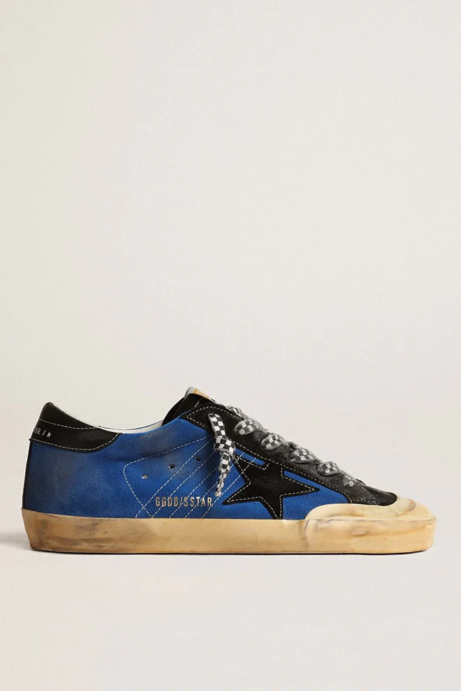 Women | Super-Star Penstar Bluette Suede with Black Details | Bluette x Black - Image 2