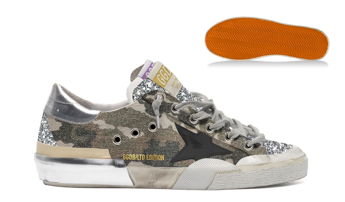 Women | Super-Star Penstar Lab Sneakers Camouflage Canvas with Multi-Foxing | Green Camouflage x Black x Silver - Image 3