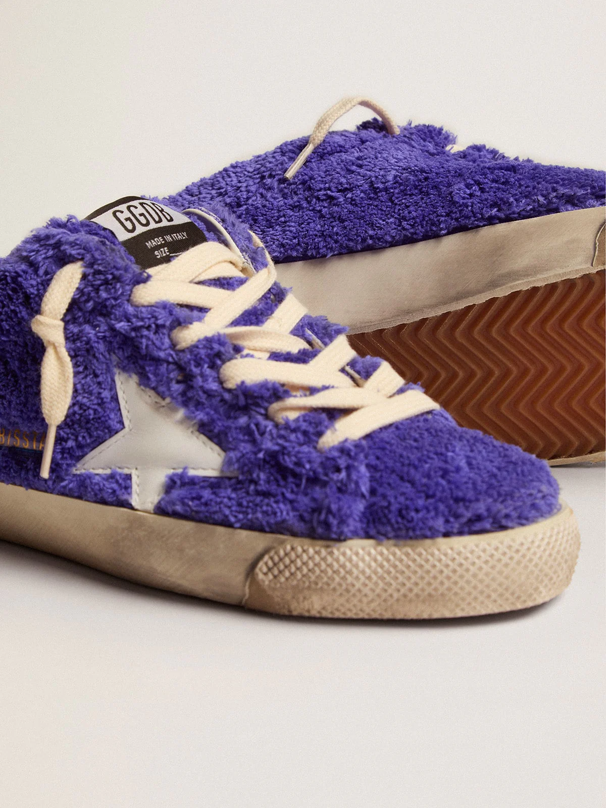 Women | Super-Star Sabot Royal Blue Terry with White Star | Royal Blue x White - Image 5