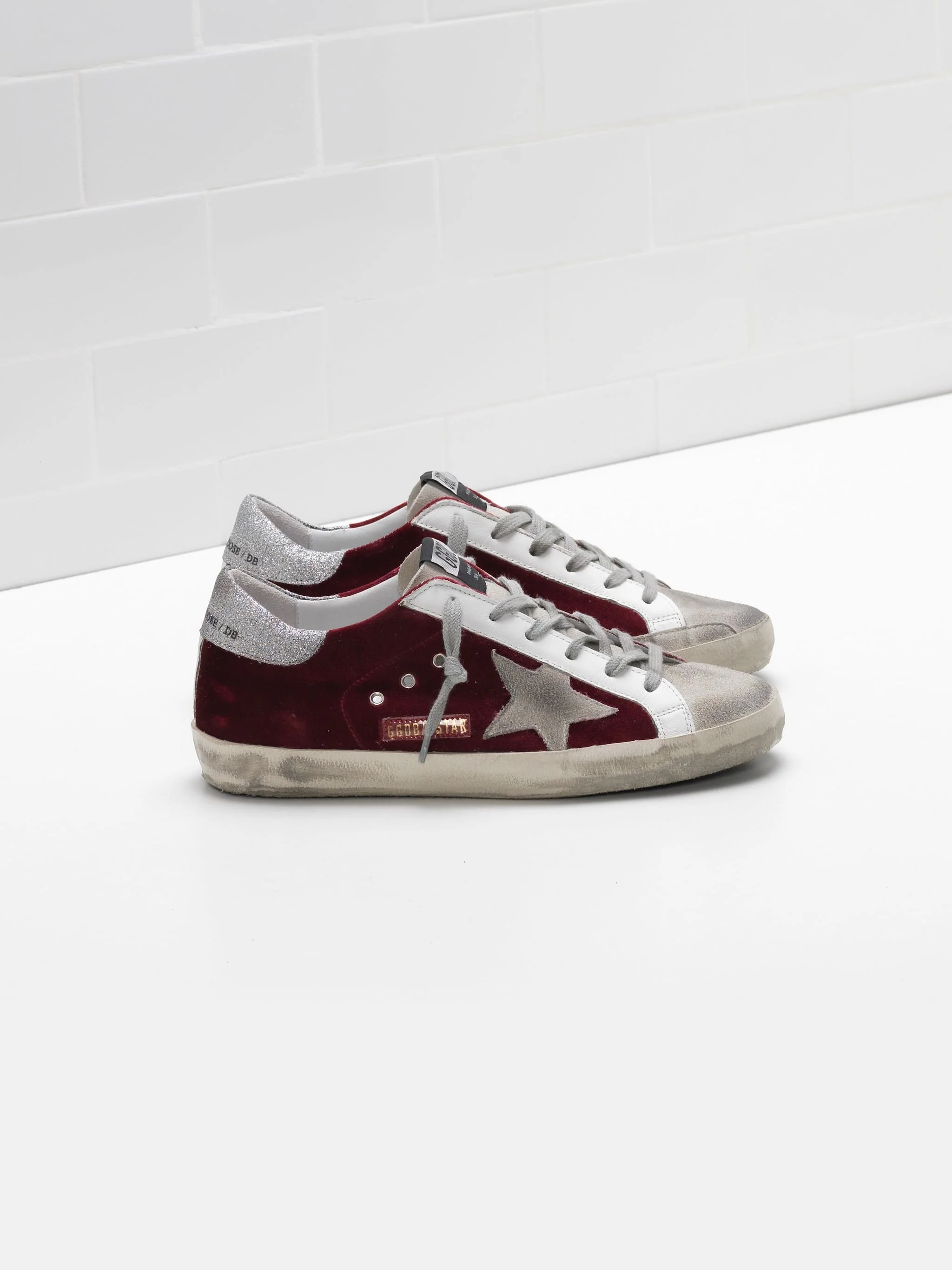 Women | Super-Star Sneakers Velvet with Glittery Heel Tab - Image 5