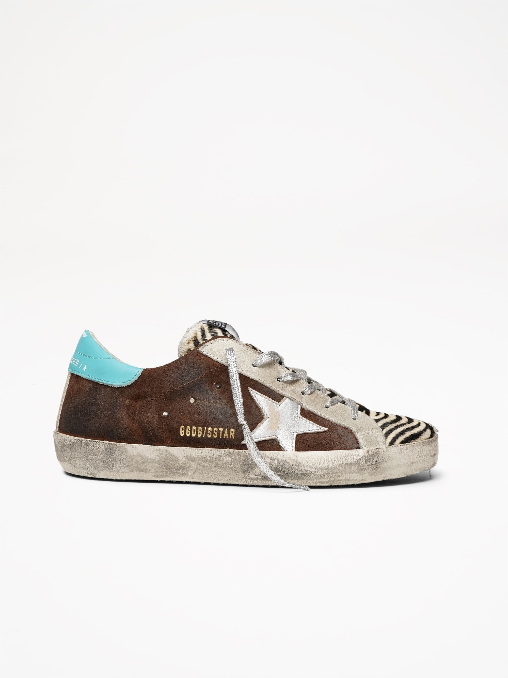 Women | Super-Star Sneakers with Brown Suede-Pony Ziger - Image 4
