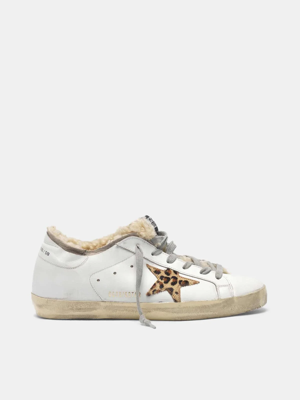 Women | Super-Star Sneakers with Double Structure Shearling & Leopard Print Star - Image 2