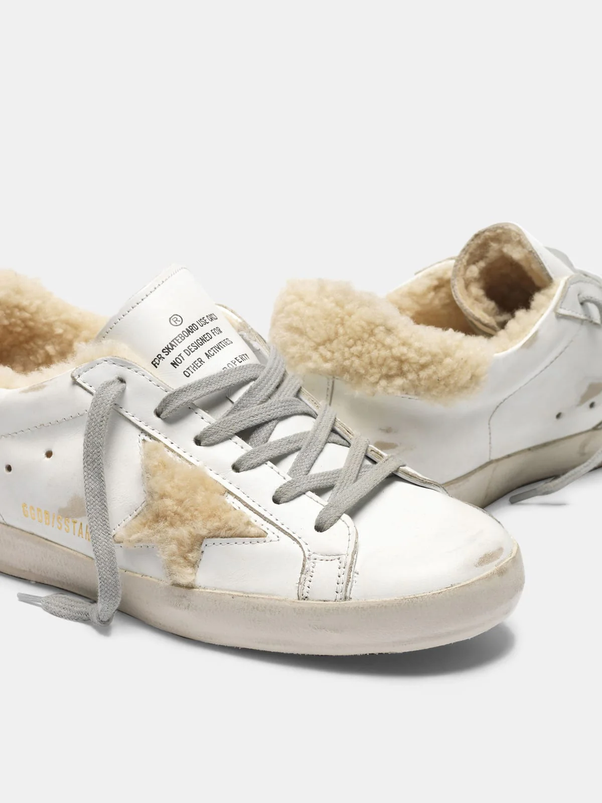 Women | Super-Star Sneakers with Shearling Inserts (V1) - Image 2