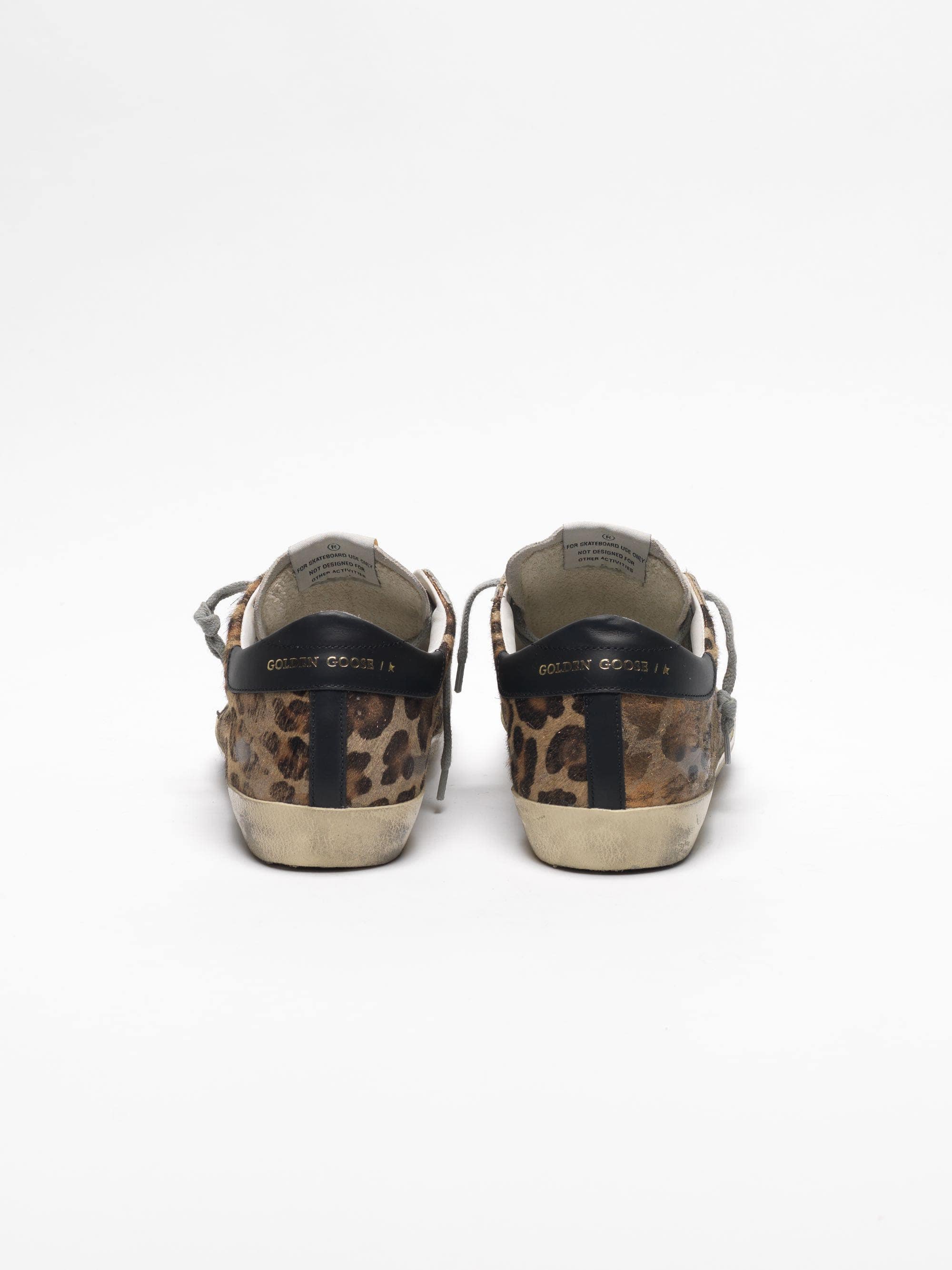 Women | Super-Star Sneakers with Snow Leopard-Black Star - Image 3