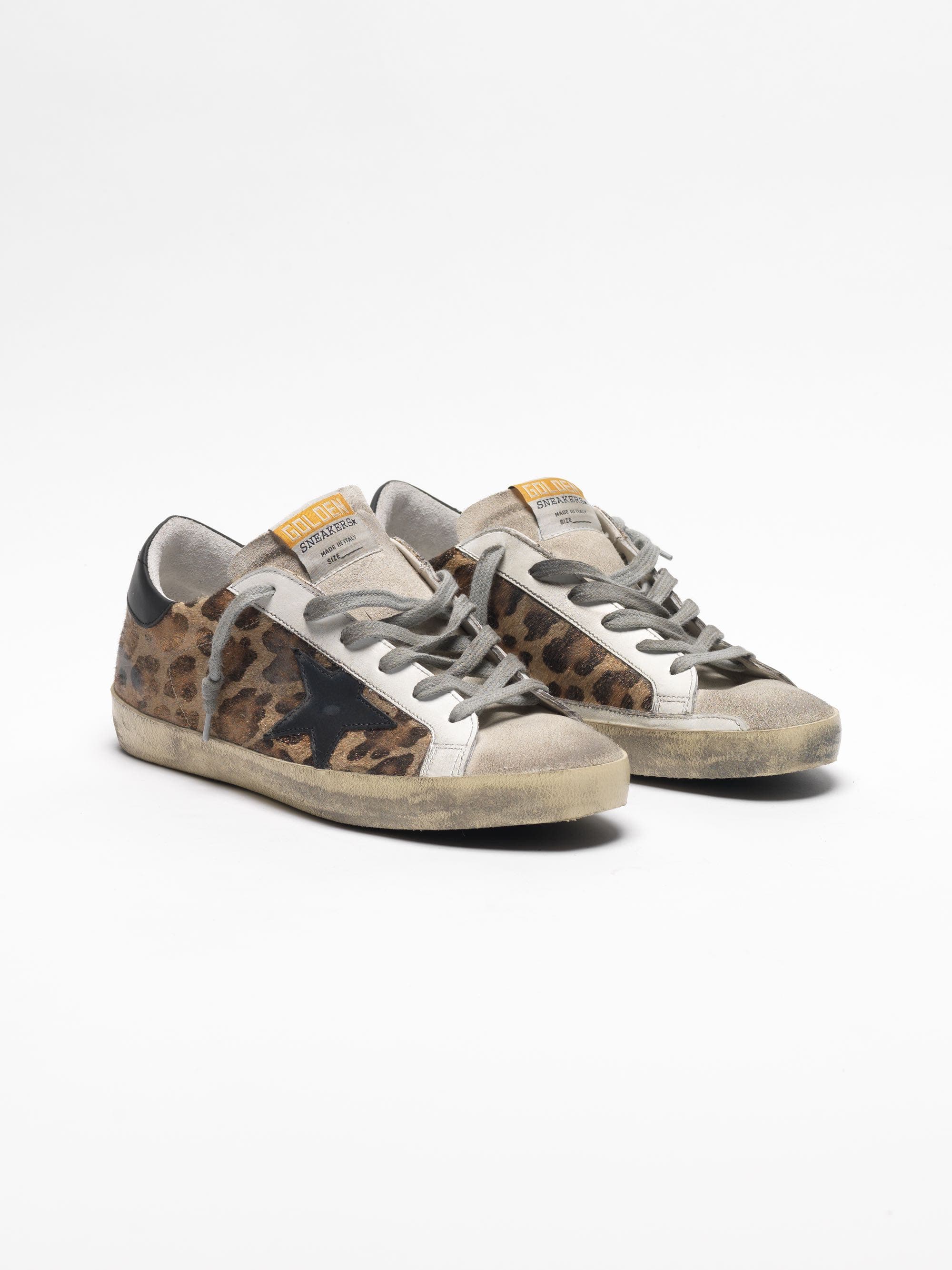 Women | Super-Star Sneakers with Snow Leopard-Black Star - Image 8