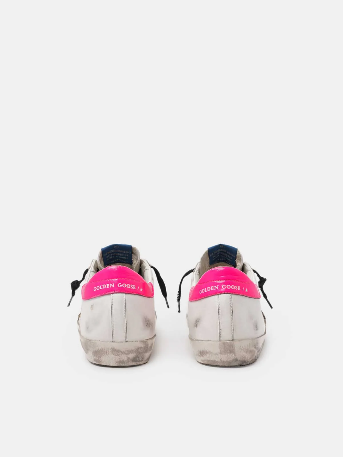 Women | Super-Star with Leo Horshy Star & Fuchsia Heel | Ice x White x Brown Leo x Fuchsia Fluo - Image 2