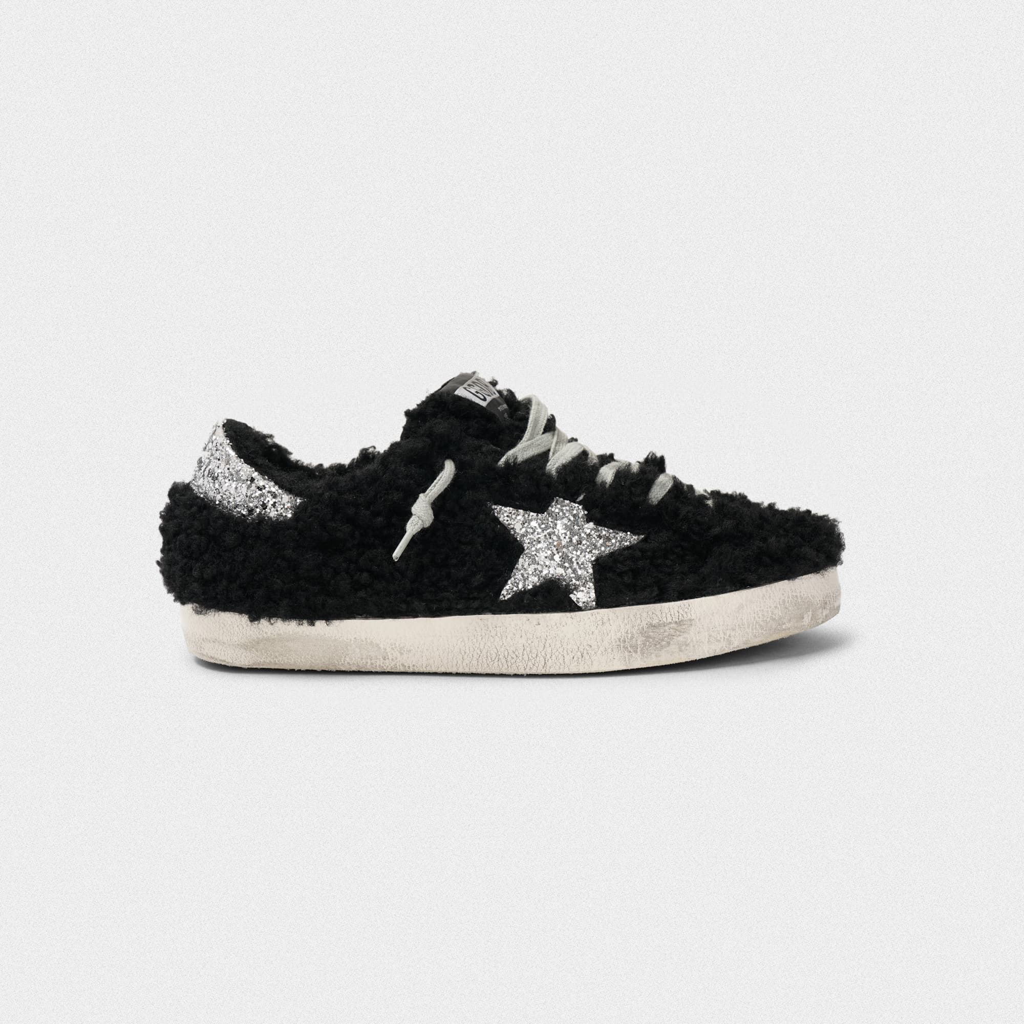Women | Superstar Sneakers Shearling with Glitter Star - Image 3