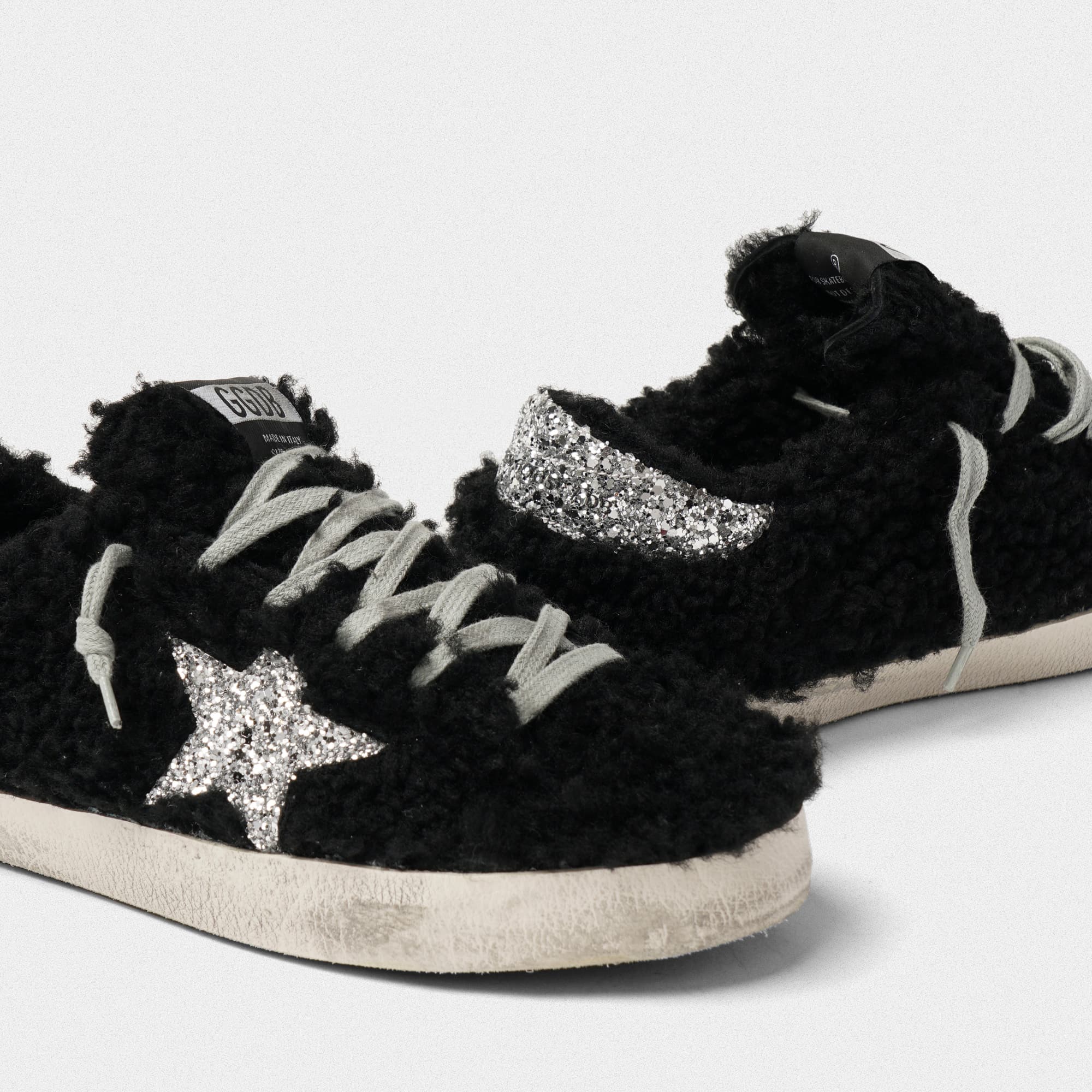 Women | Superstar Sneakers Shearling with Glitter Star - Image 4