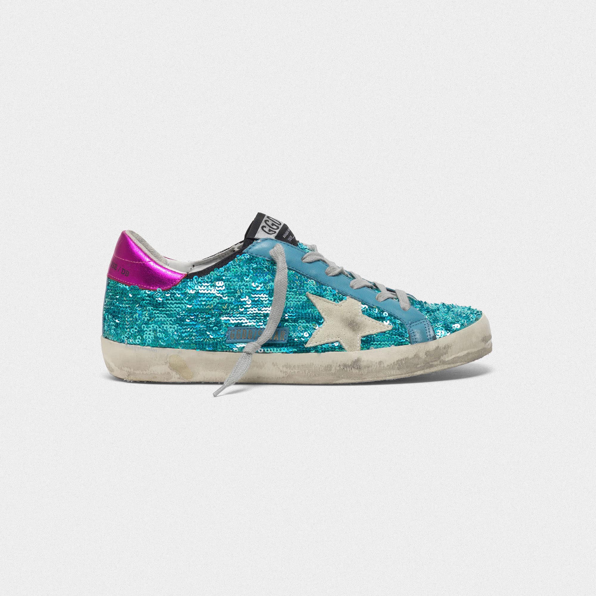 Women | Superstar Sneakers with Sequins & Laminated Heel Tab - Image 3