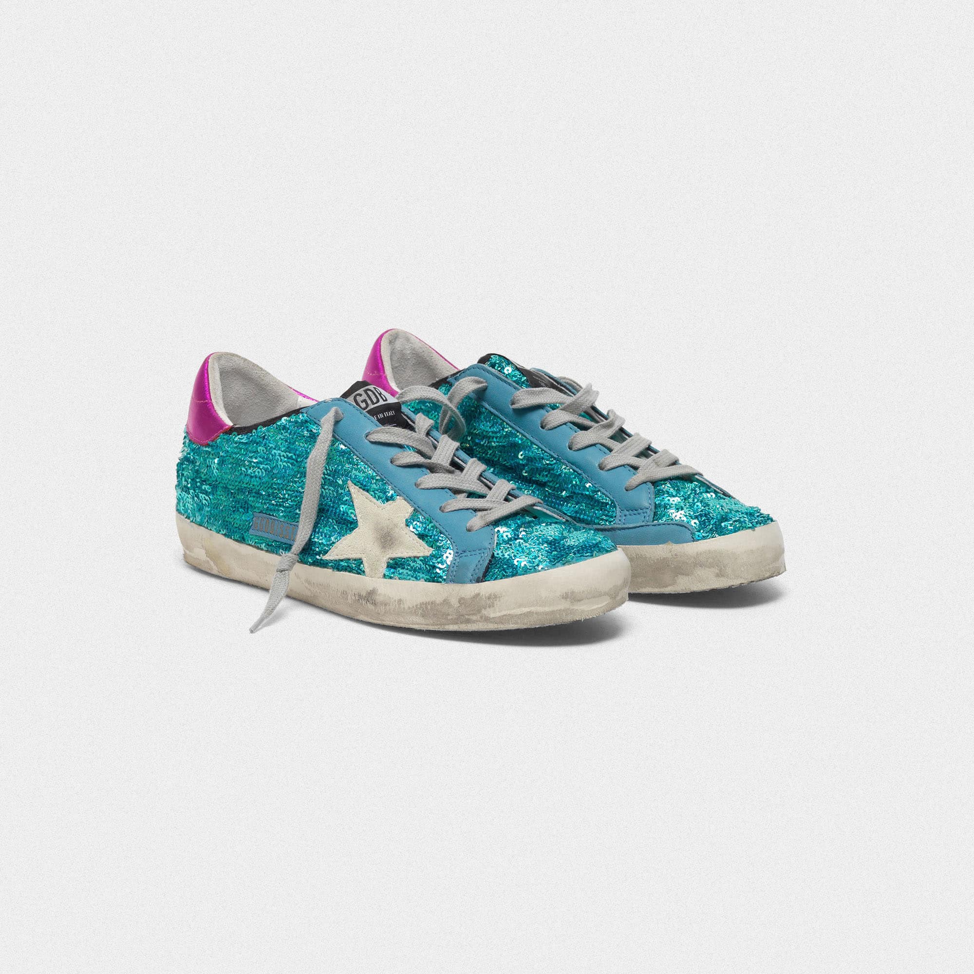 Women | Superstar Sneakers with Sequins & Laminated Heel Tab - Image 5