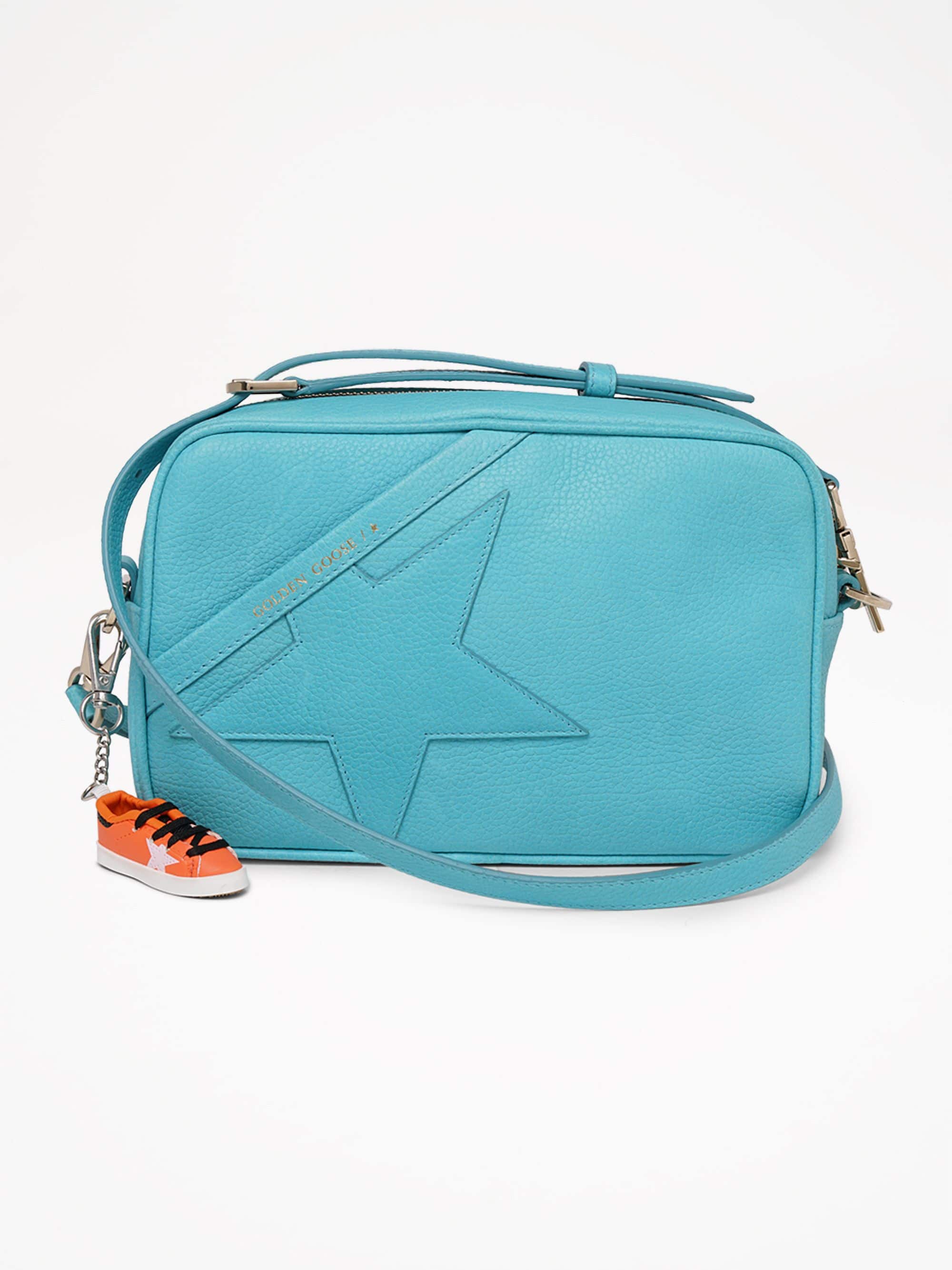 Women | Turquoise Star Bag Made Of Hammered Leather - Image 6