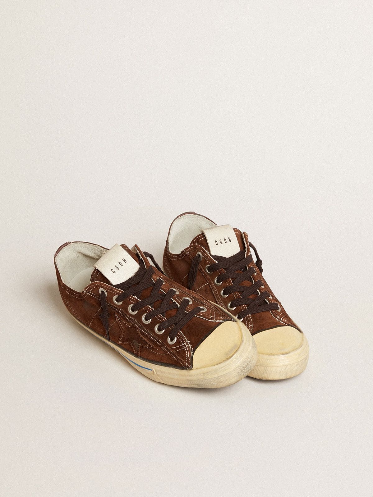 Women | V-Star Ltd Suede with Brown Star | Dark Brown x Green - Image 9