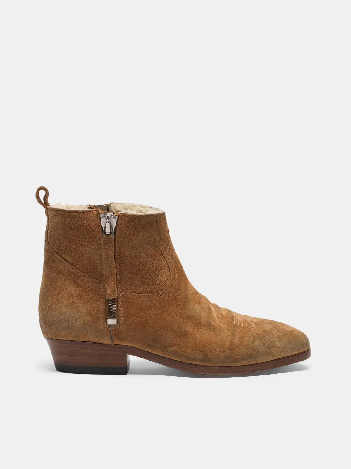 Women | Viand Ankle Boots Suede with Shearling Interior - Image 5