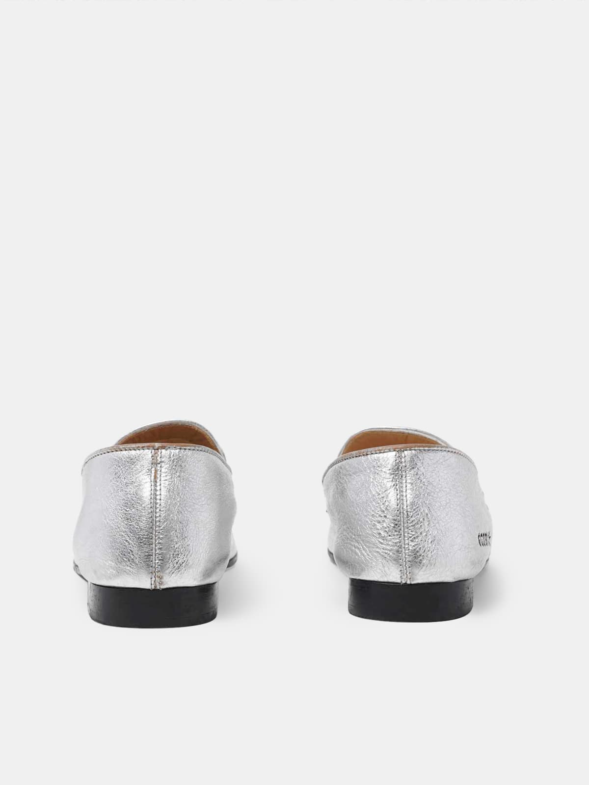 Women | Virginia Loafers Silver Leather - Image 6