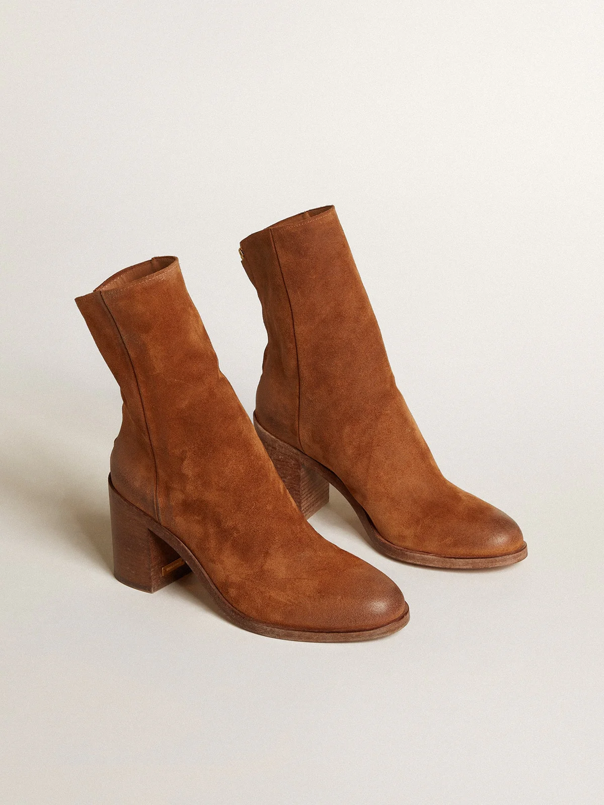 Women | Vivienne Ankle Boots Cognac Suede | Cognac - Image 4