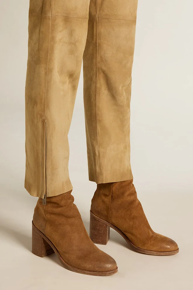 Women | Vivienne Ankle Boots Cognac Suede | Cognac - Image 8